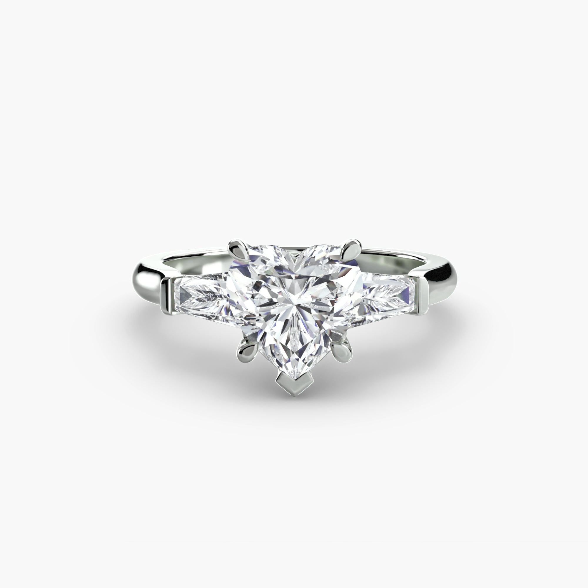 Tapered Baguette Three Stone Setting
