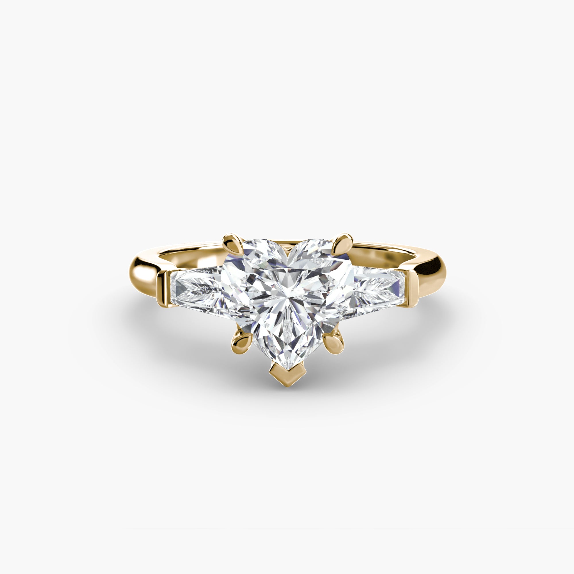 Tapered Baguette Three Stone Setting