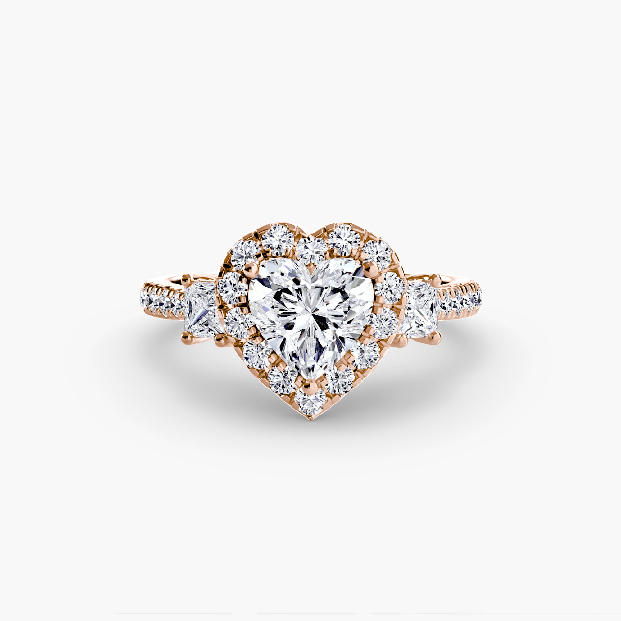 Halo Three Stone Setting
