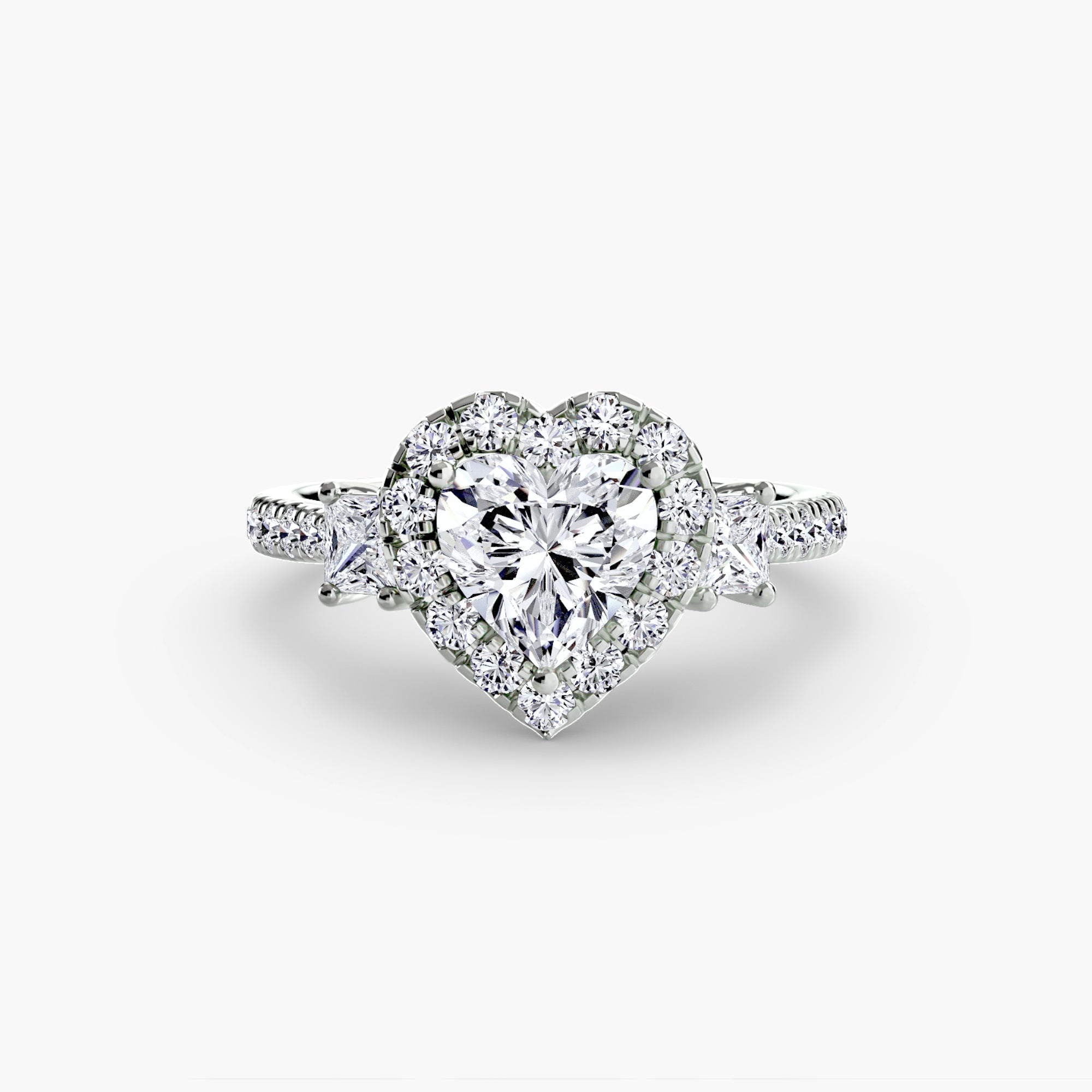 Halo Three Stone Setting