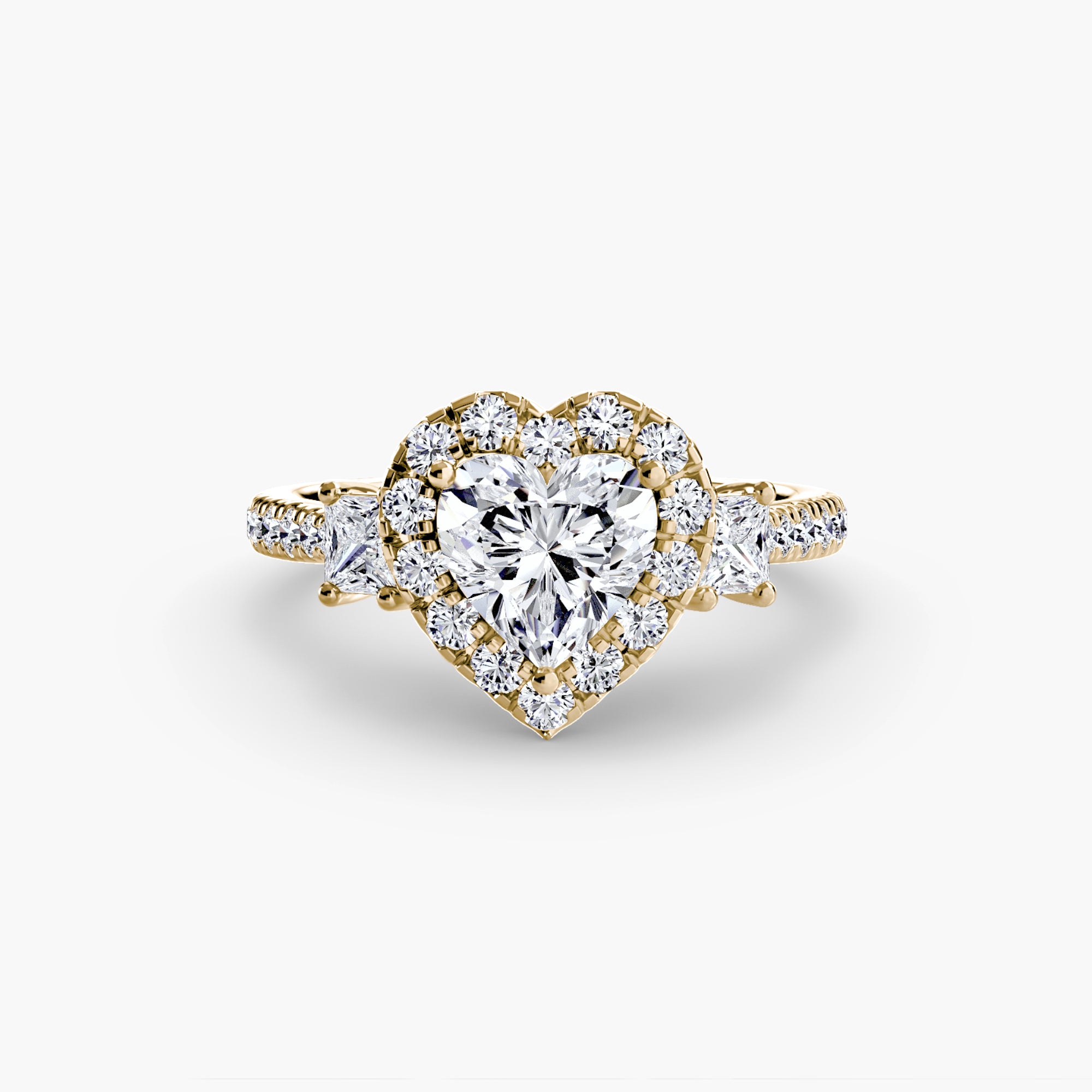 Halo Three Stone Setting