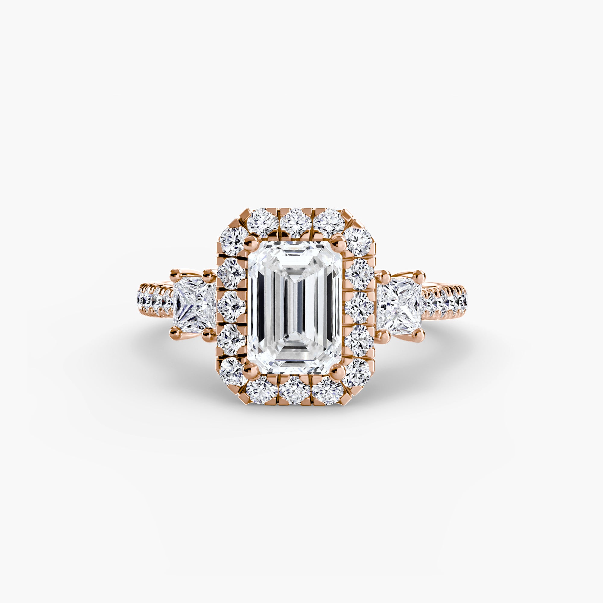 Halo Three Stone Setting