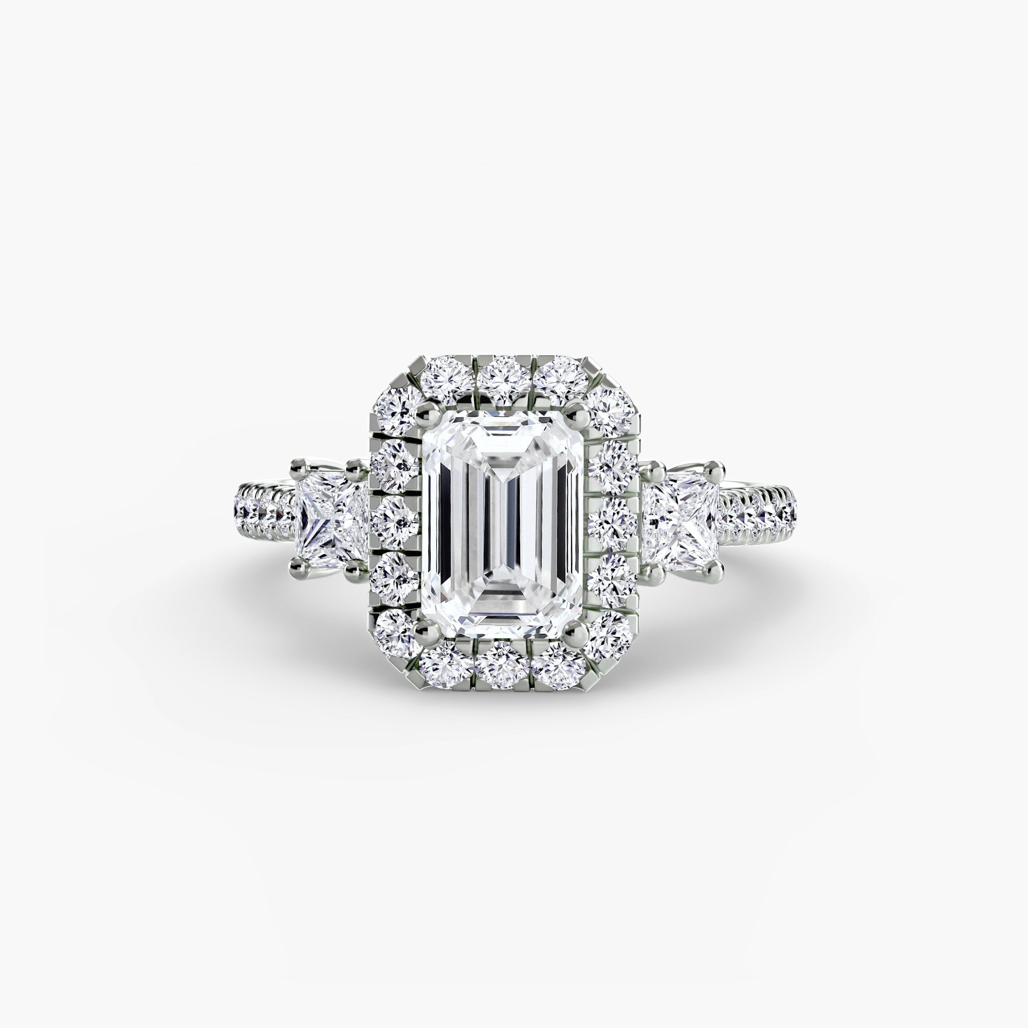 Halo Three Stone Setting