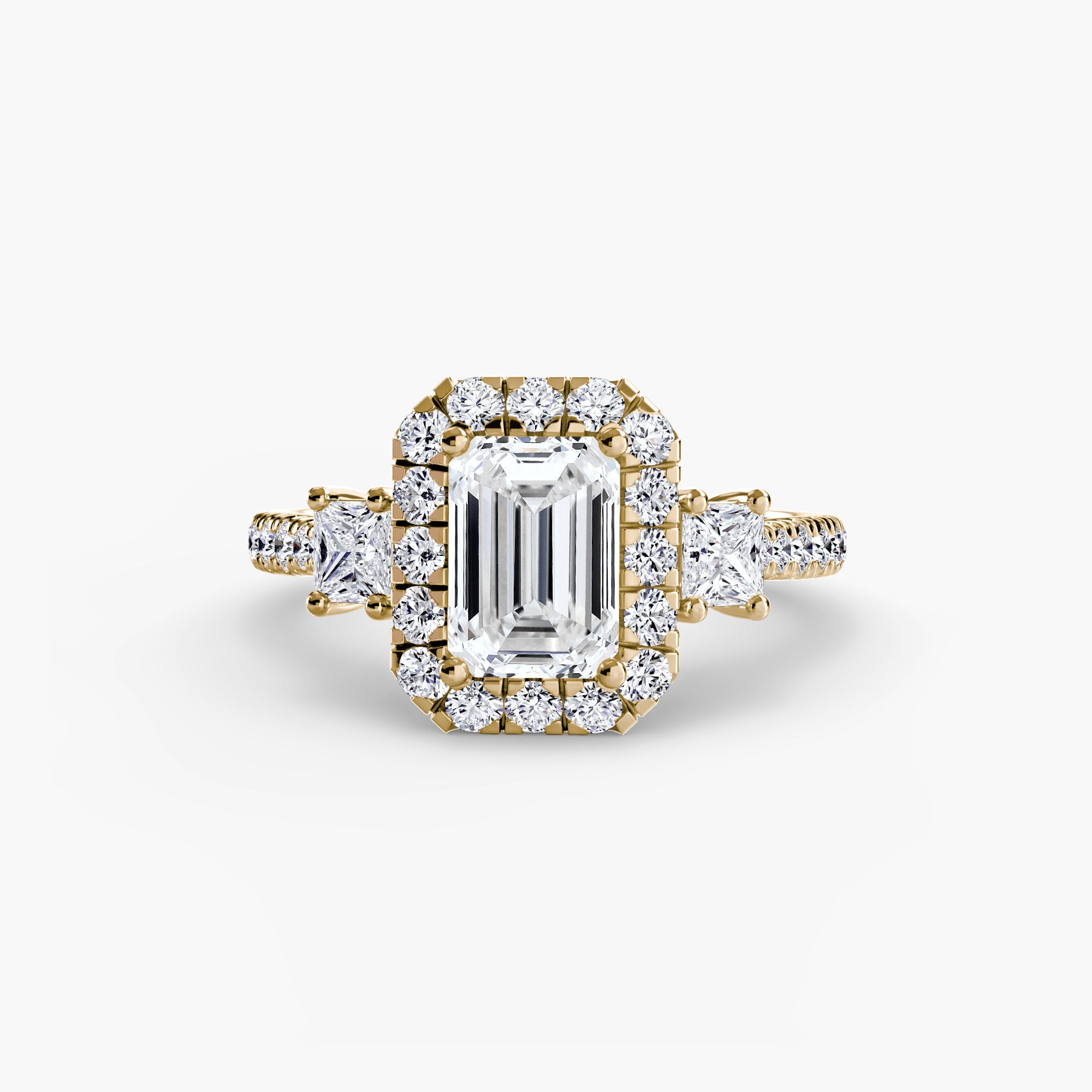 Halo Three Stone Setting
