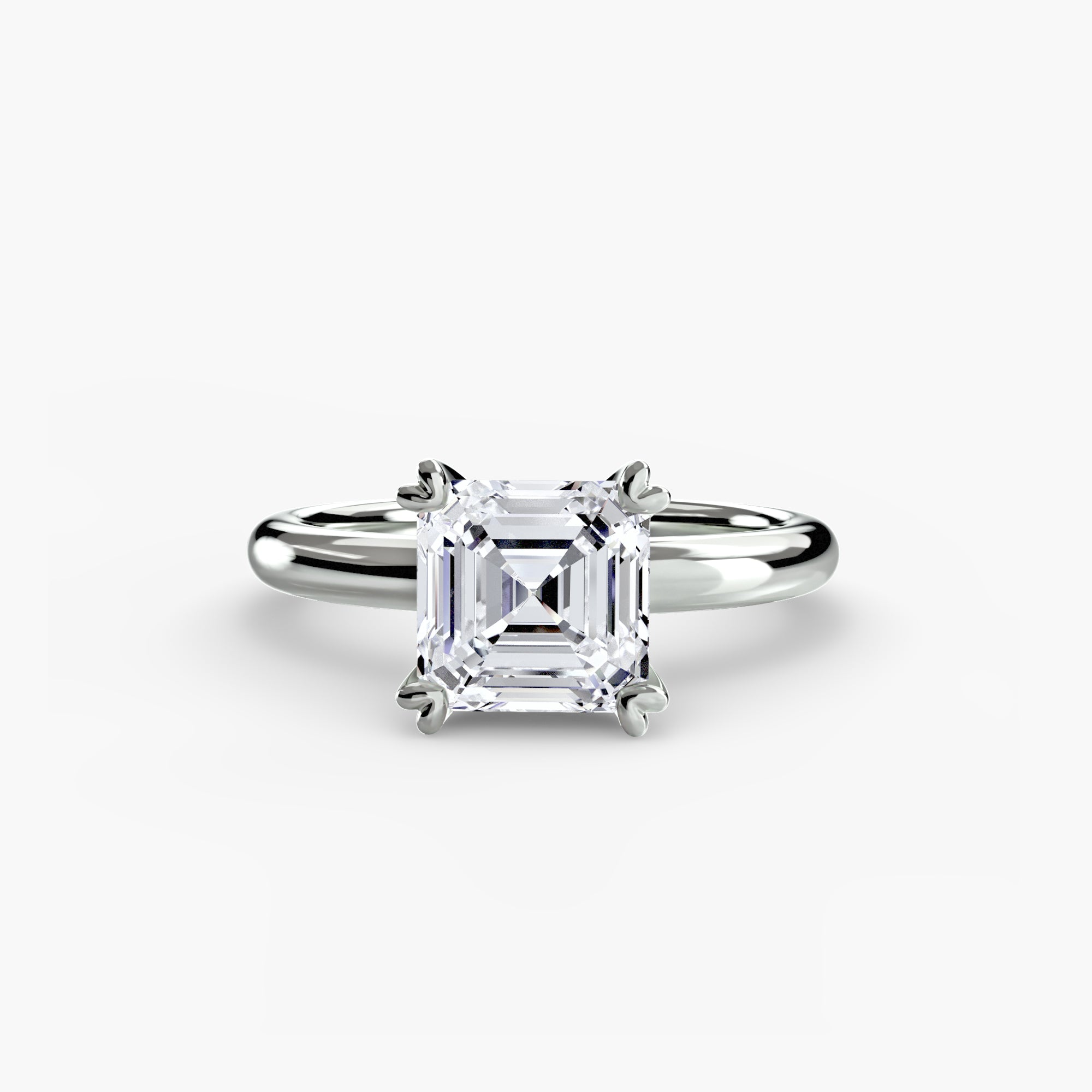 Double Prong Solitaire Setting
