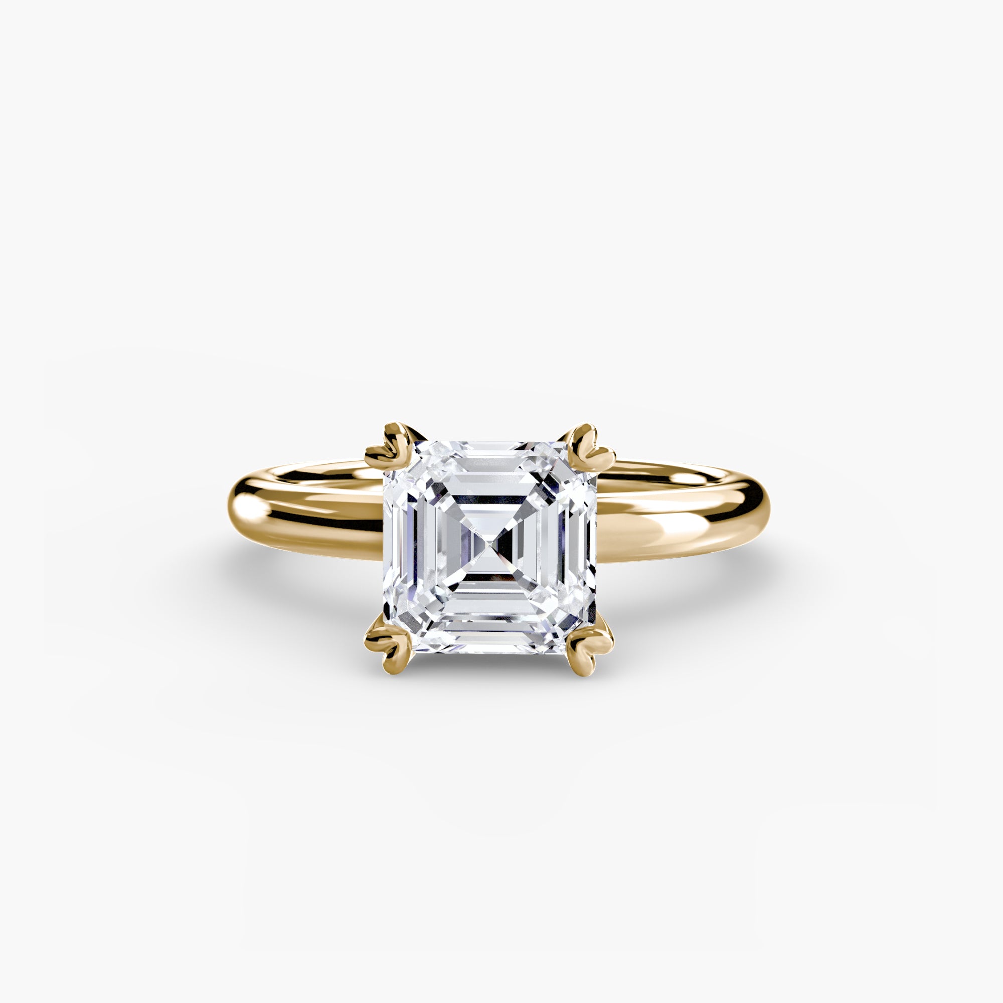 Double Prong Solitaire Setting