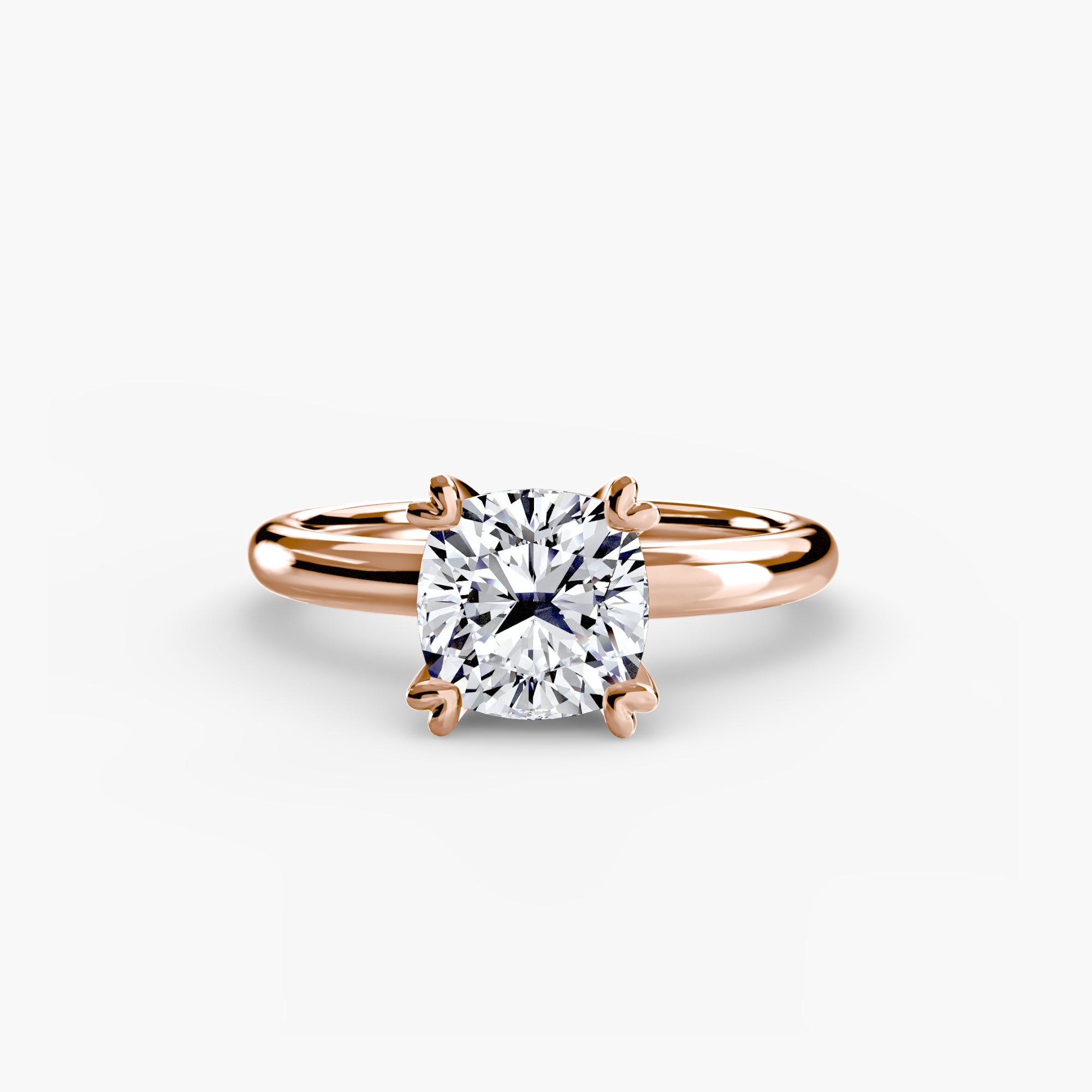 Double Prong Solitaire Setting