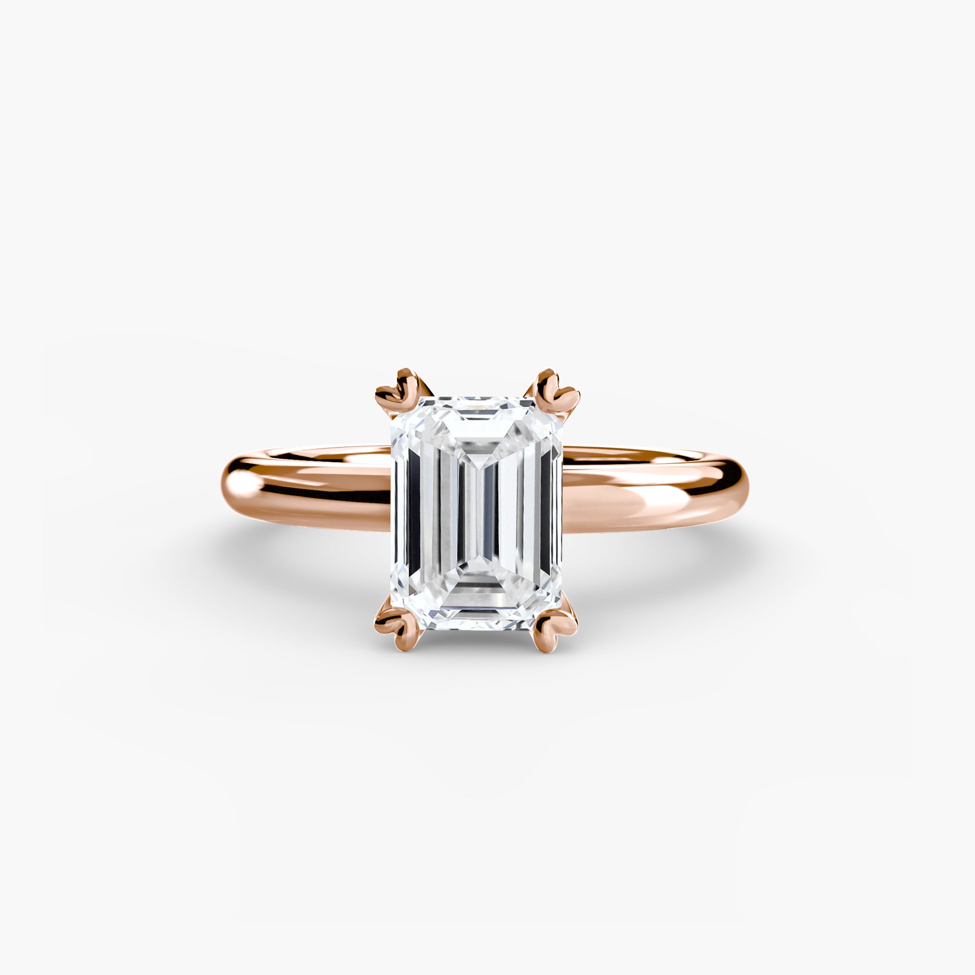 Double Prong Solitaire Setting