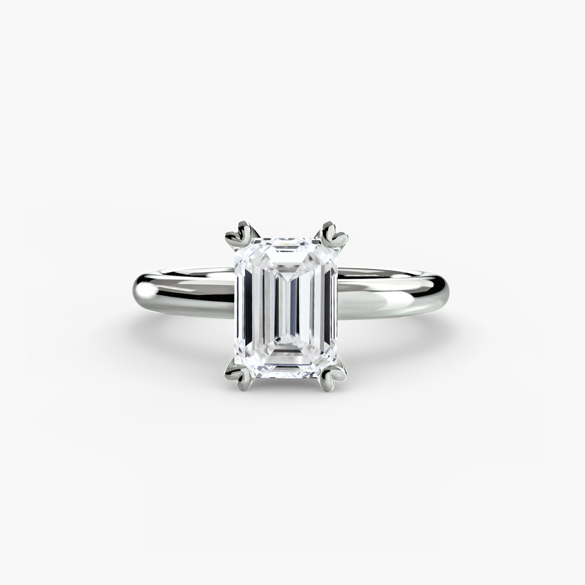 Double Prong Solitaire Setting