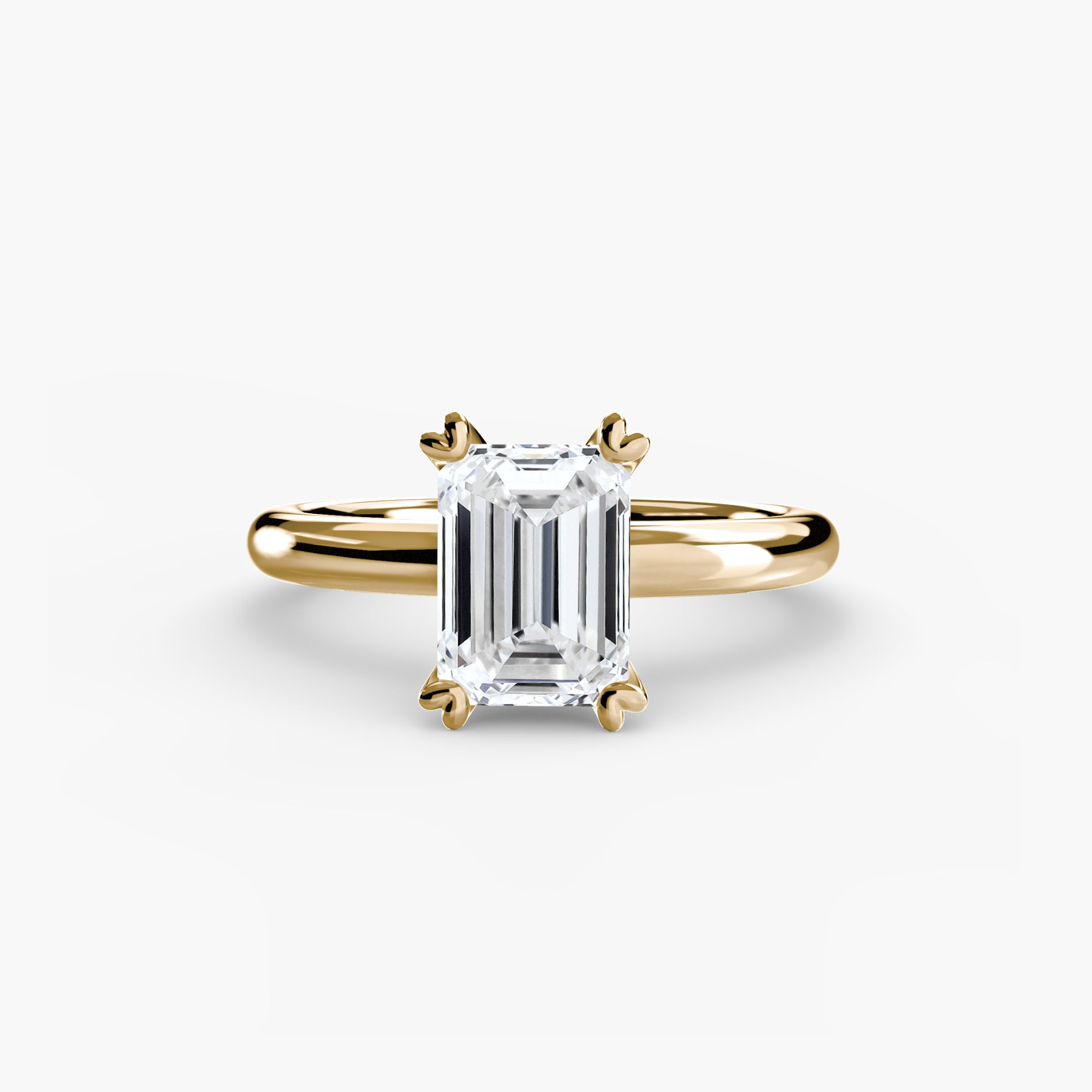 Double Prong Solitaire Setting