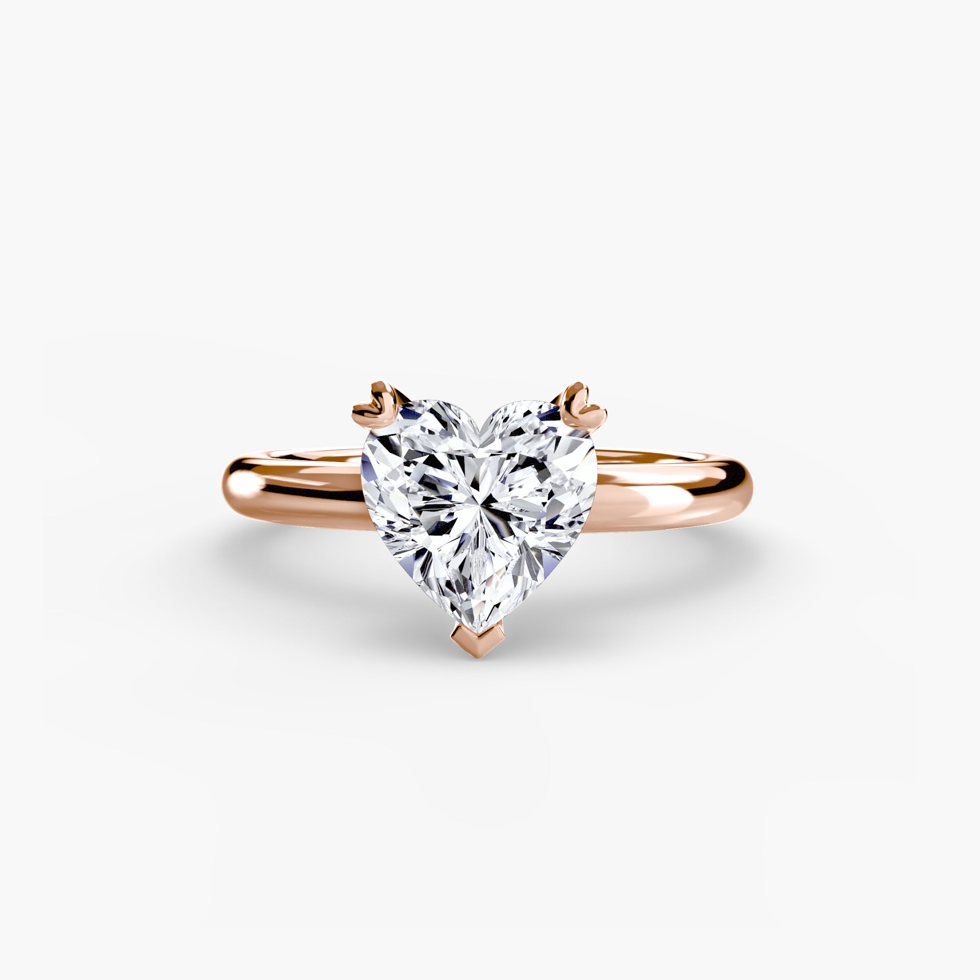 Double Prong Solitaire Setting