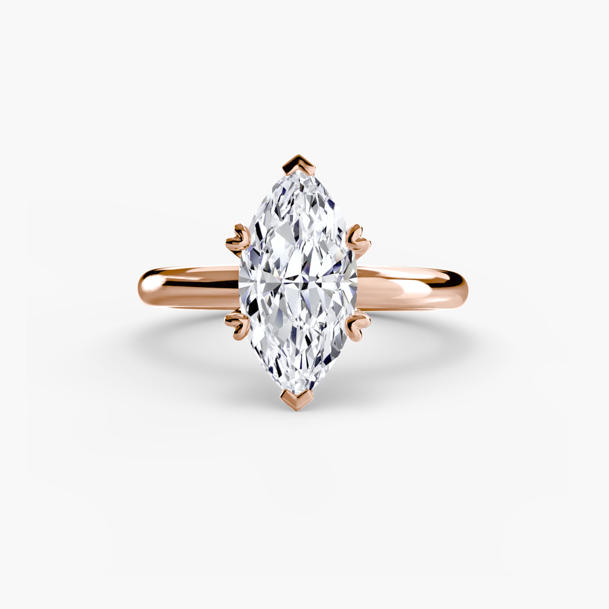 Double Prong Solitaire Setting