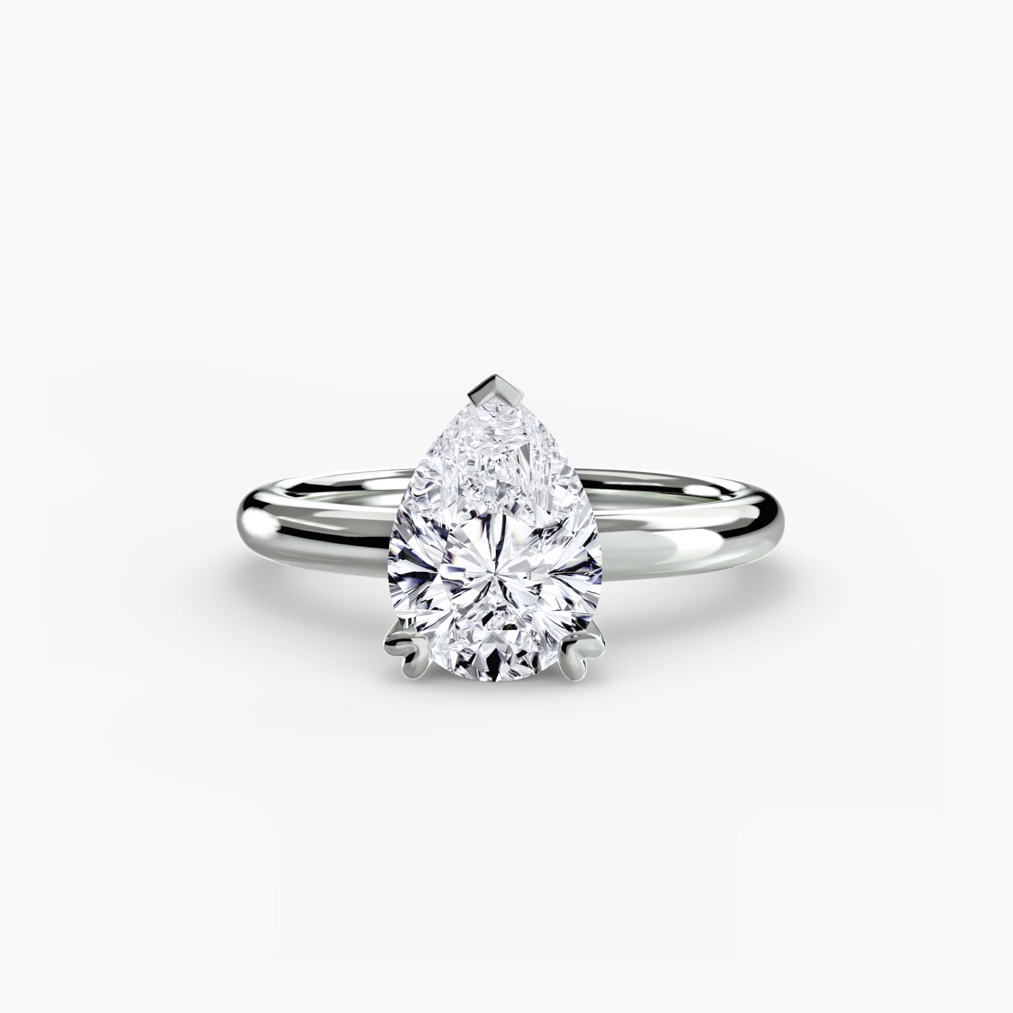 Double Prong Solitaire Setting