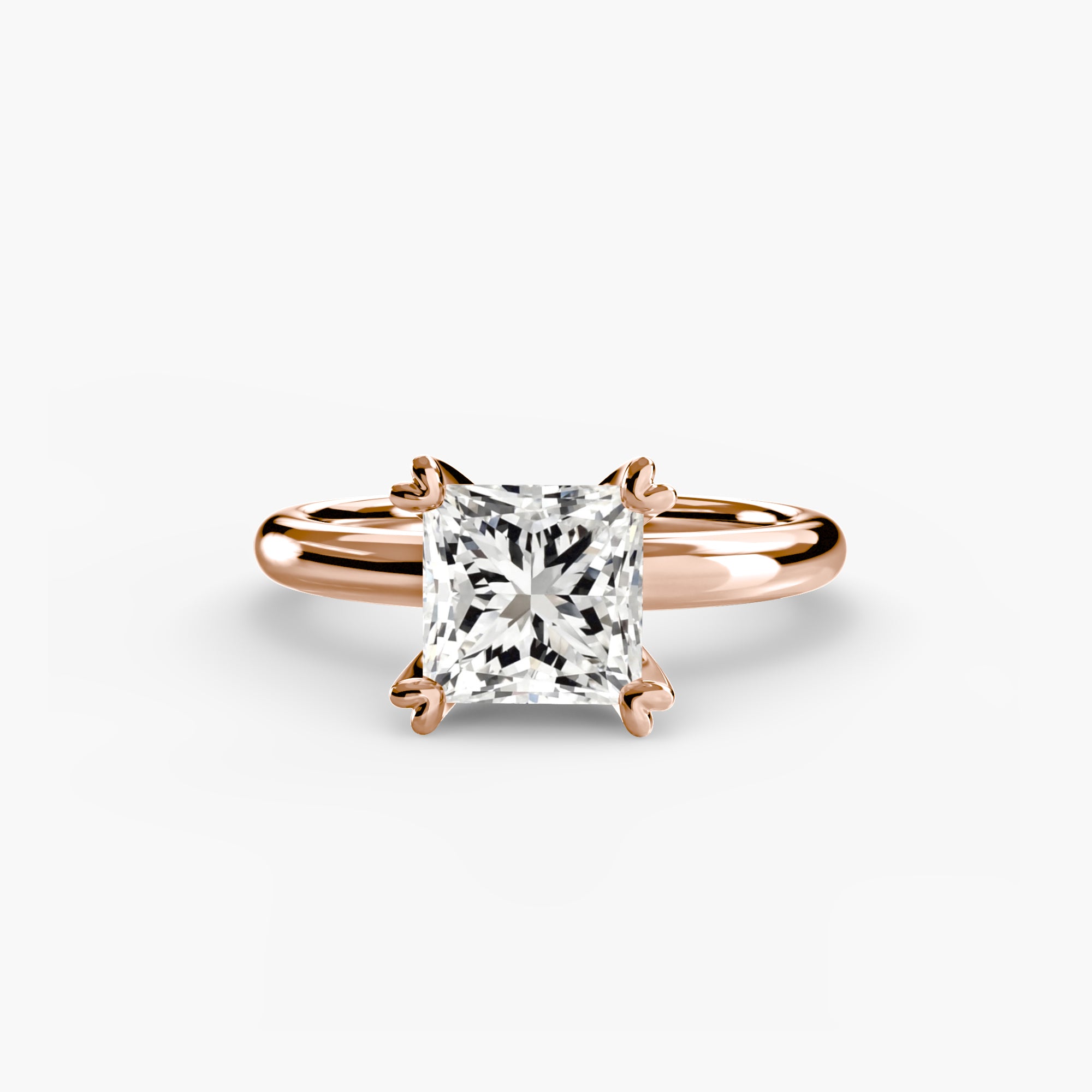Double Prong Solitaire Setting