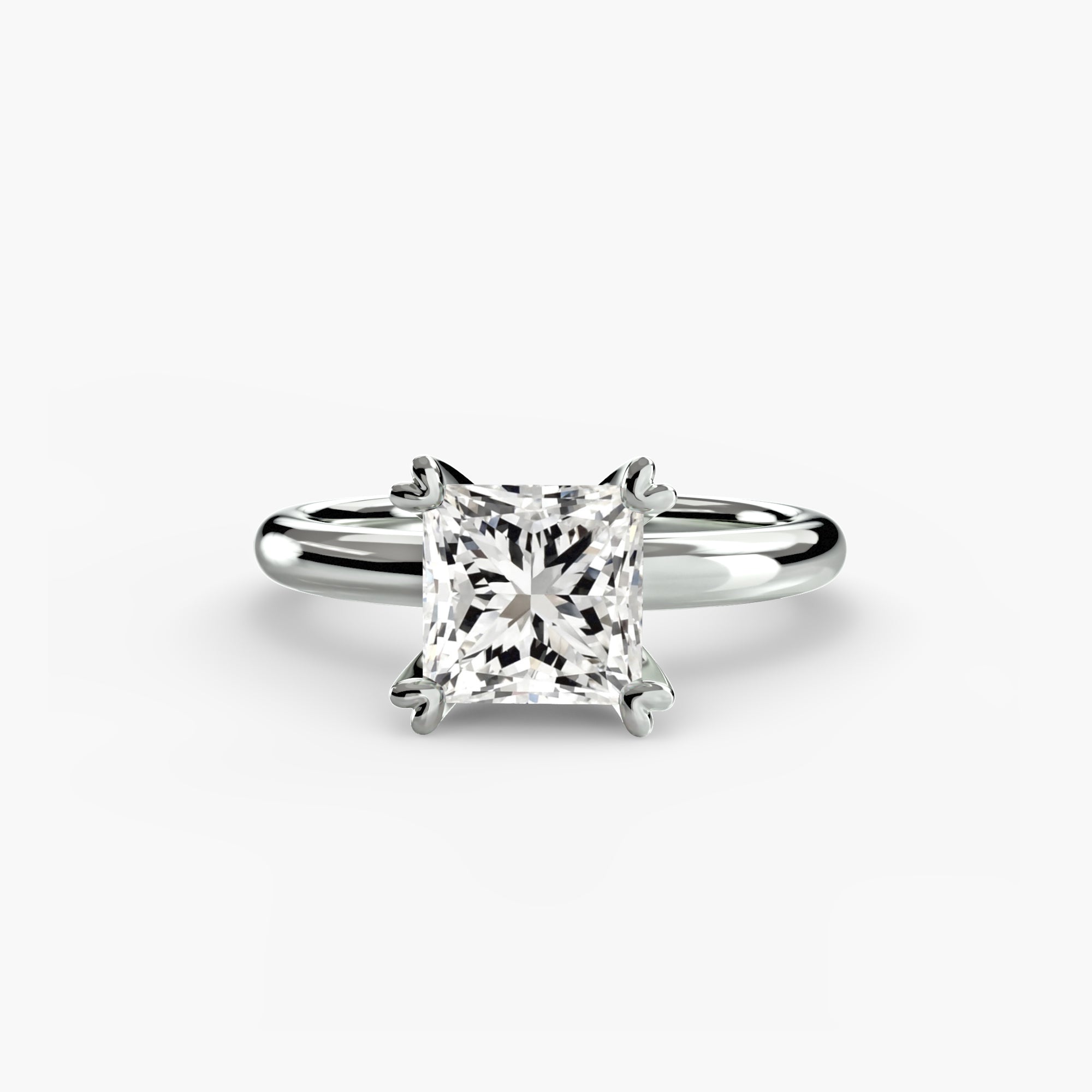 Double Prong Solitaire Setting