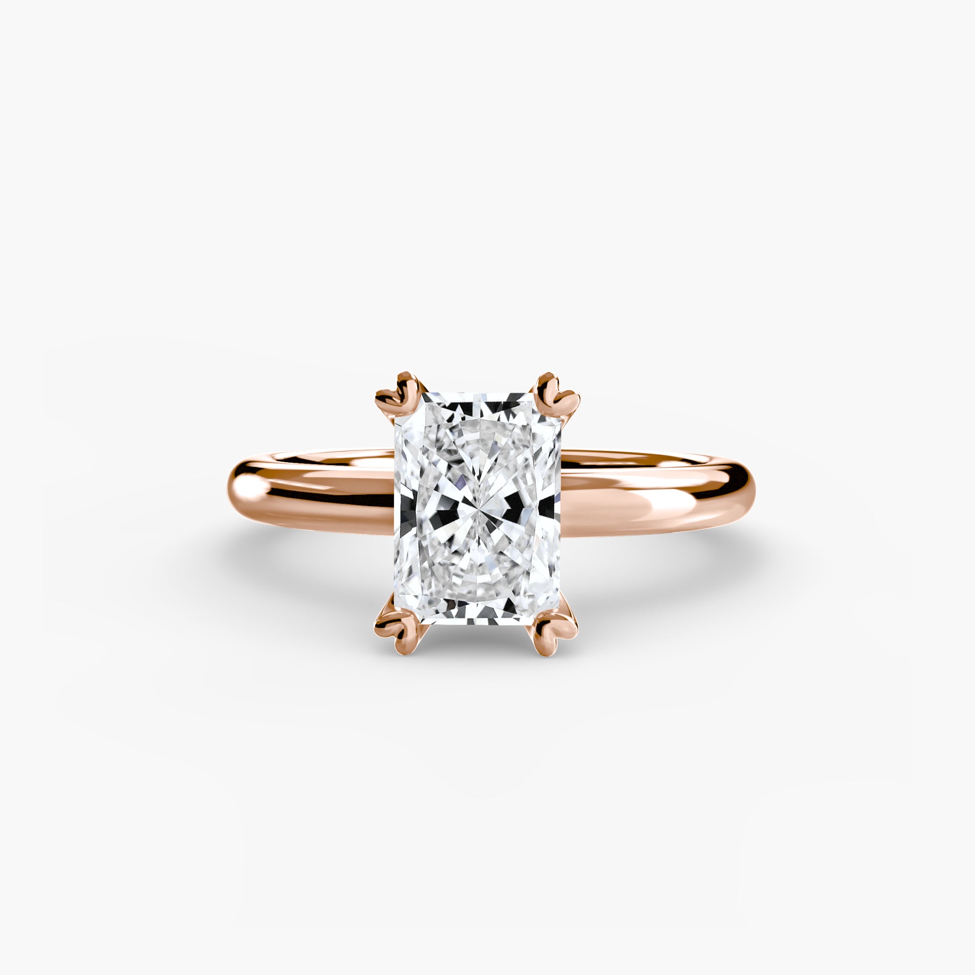 Double Prong Solitaire Setting