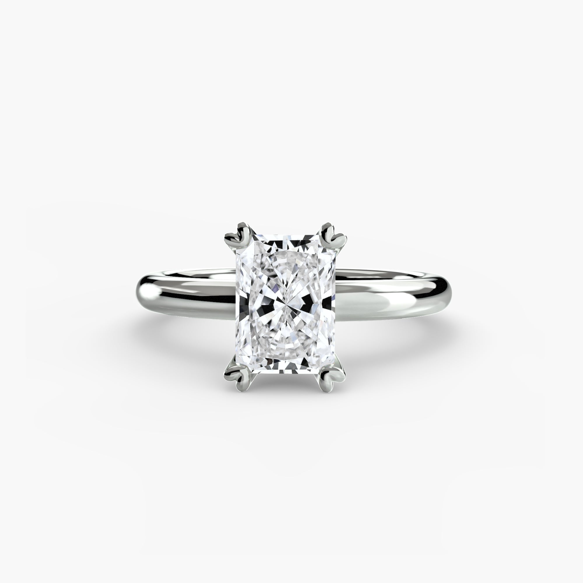 Double Prong Solitaire Setting