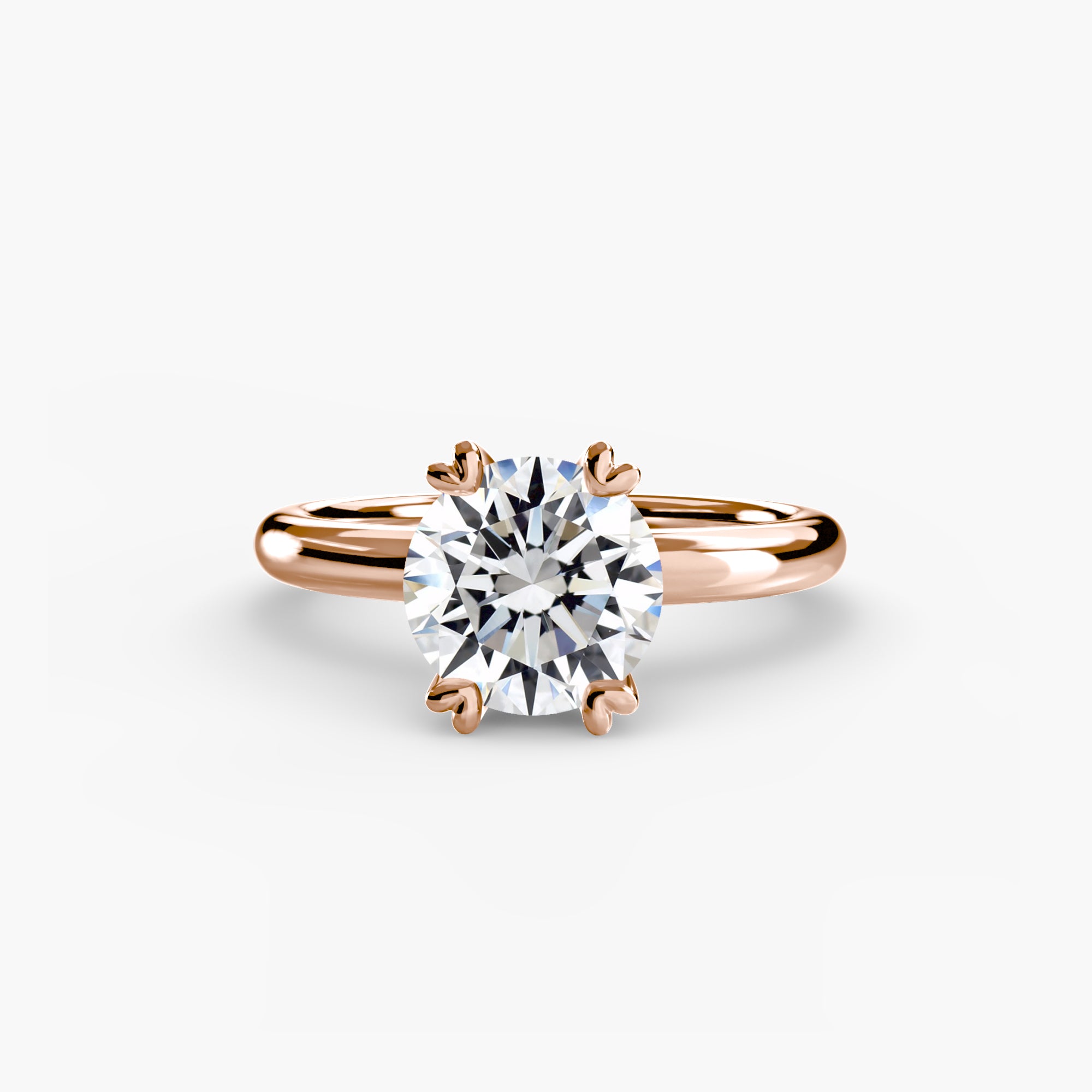 Double Prong Solitaire Setting