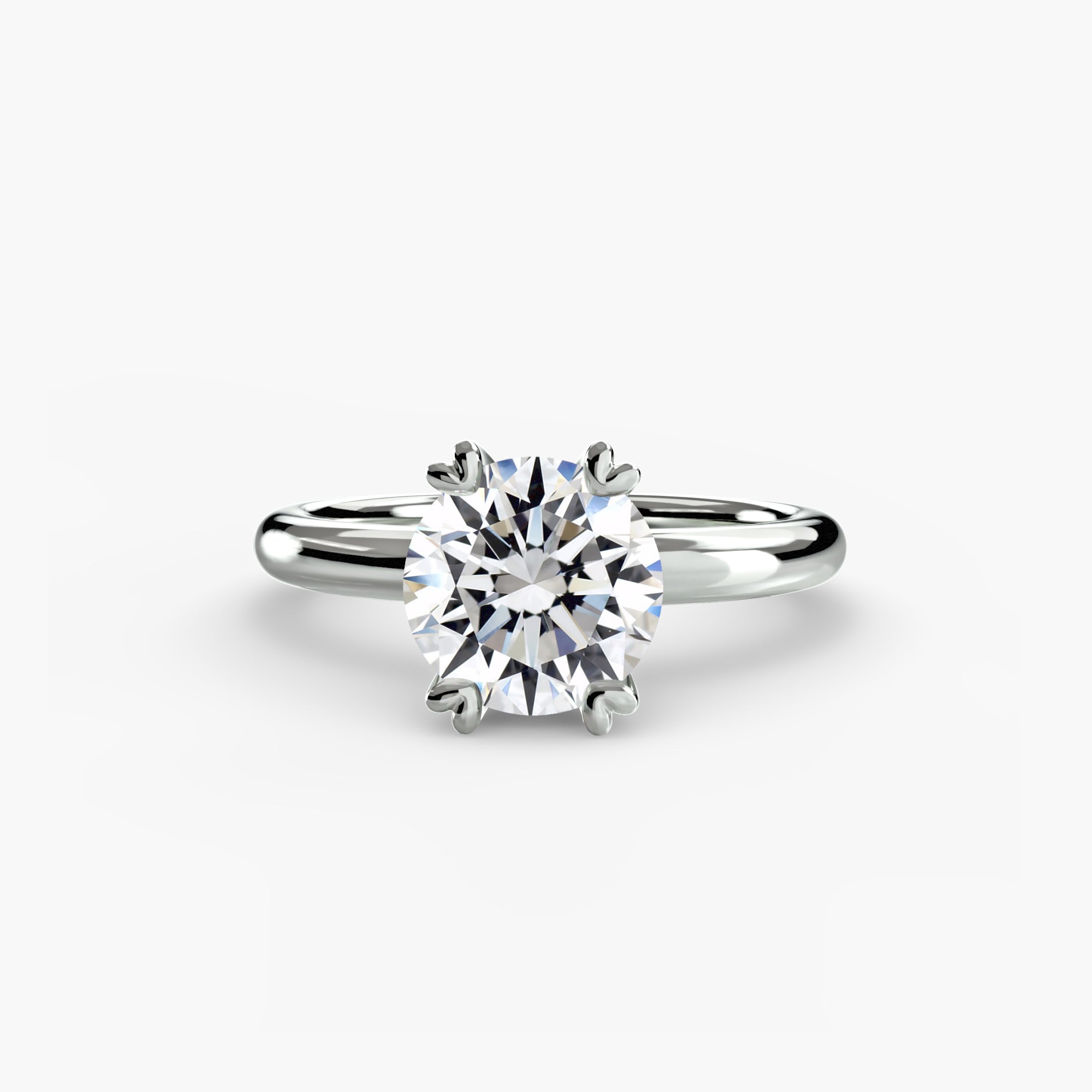 Double Prong Solitaire Setting