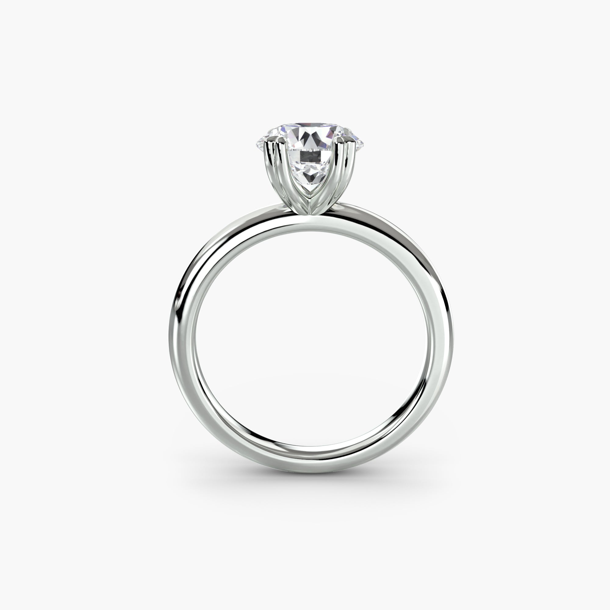 Double Prong Solitaire Setting