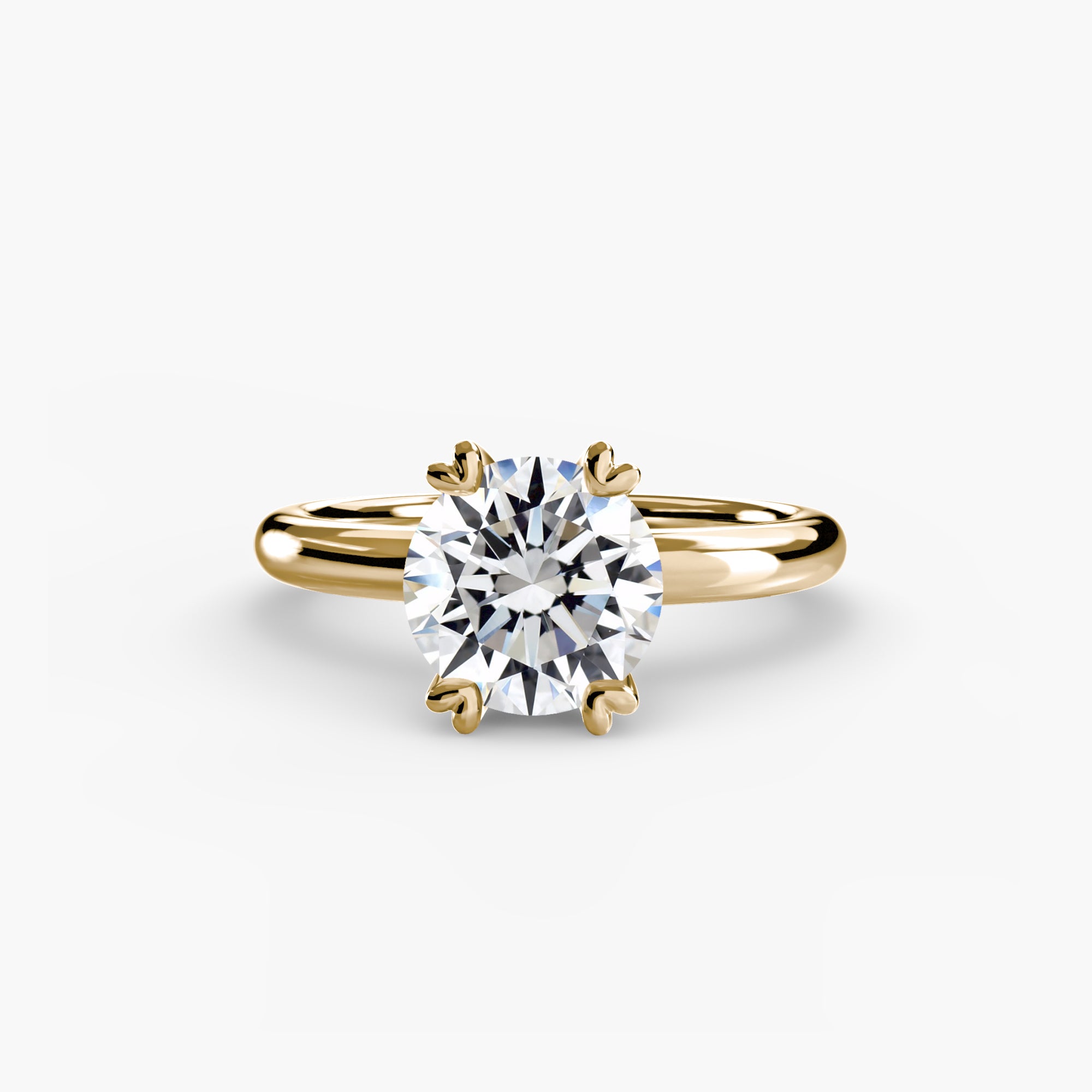Double Prong Solitaire Setting