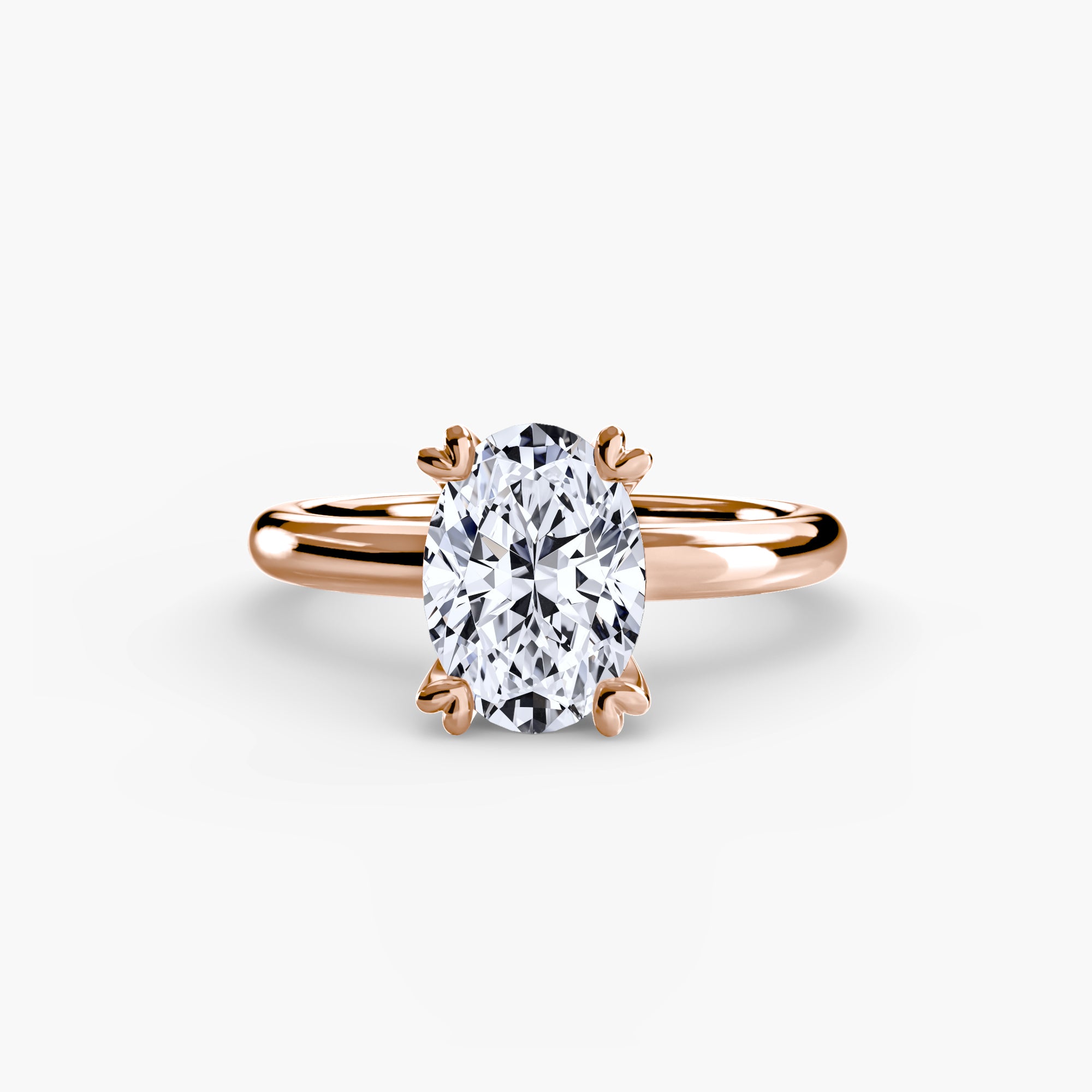 Double Prong Solitaire Setting