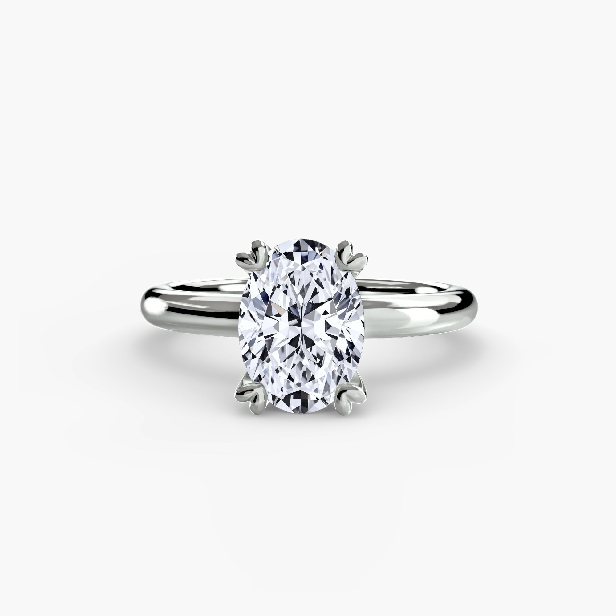 Double Prong Solitaire Setting