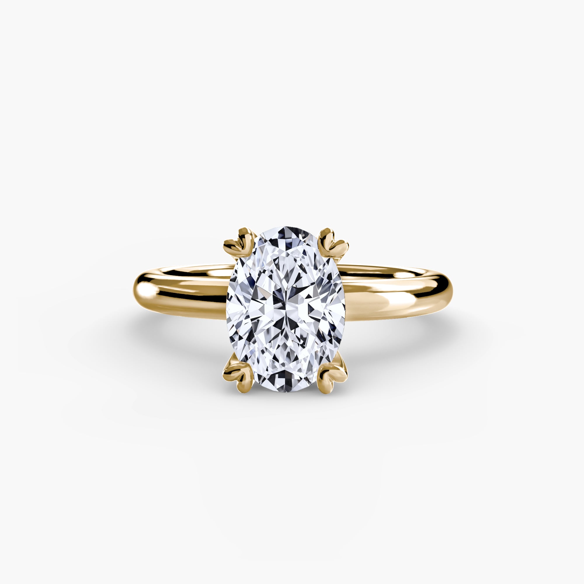 Double Prong Solitaire Setting