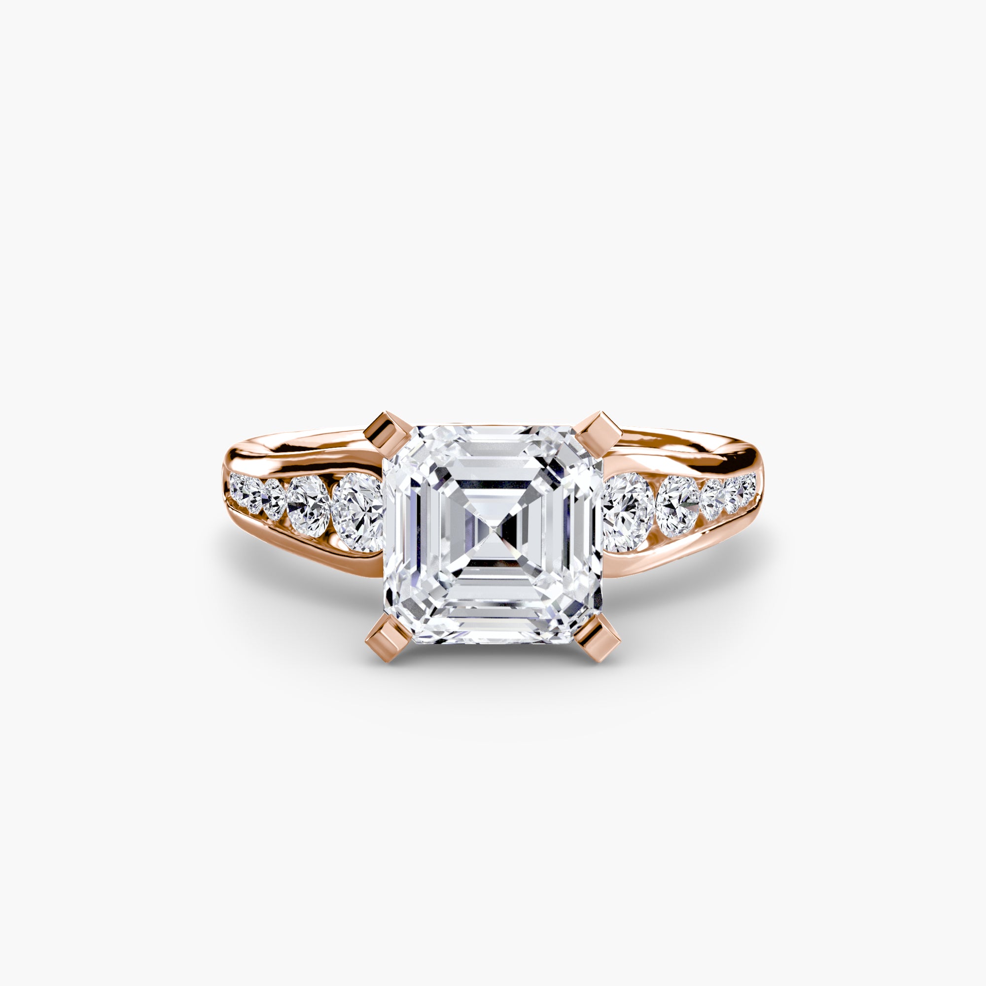 Tapered Pavé Solitaire Setting