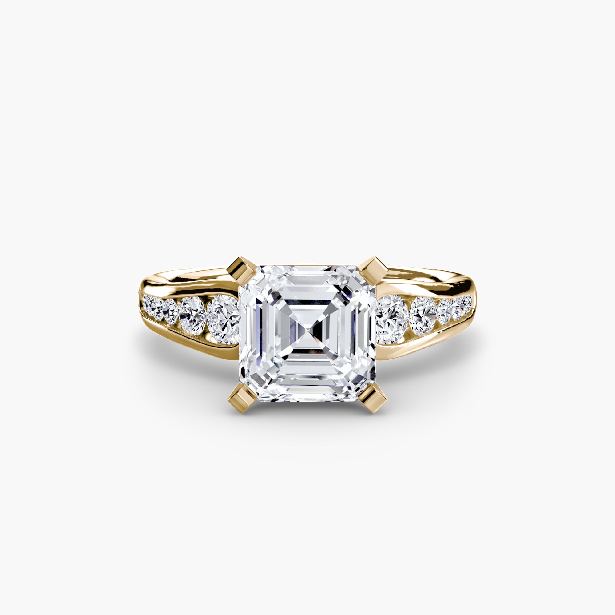 Tapered Pavé Solitaire Setting