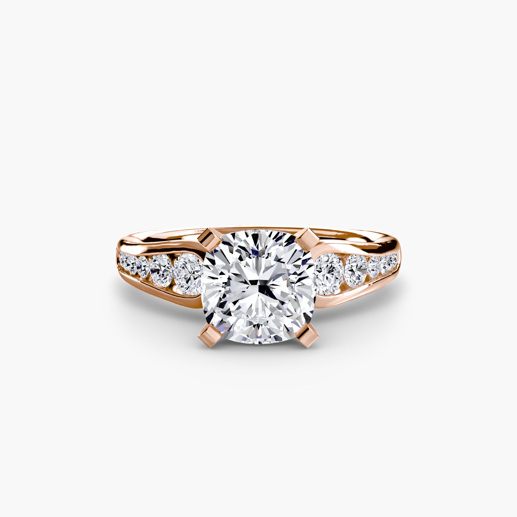 Tapered Pavé Solitaire Setting