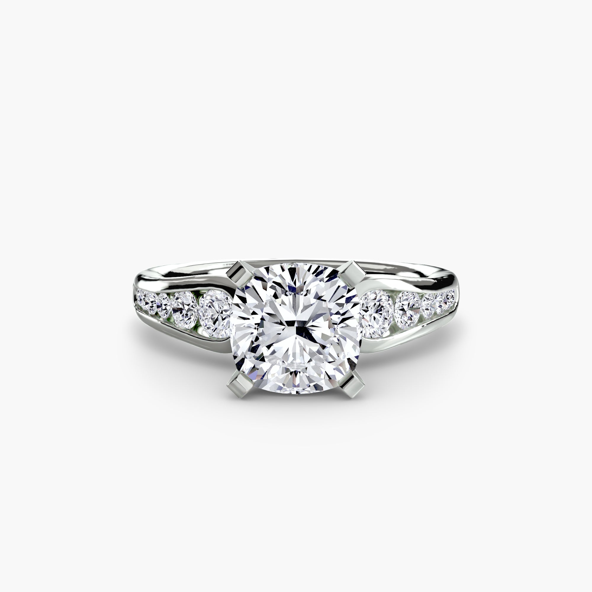 Tapered Pavé Solitaire Setting