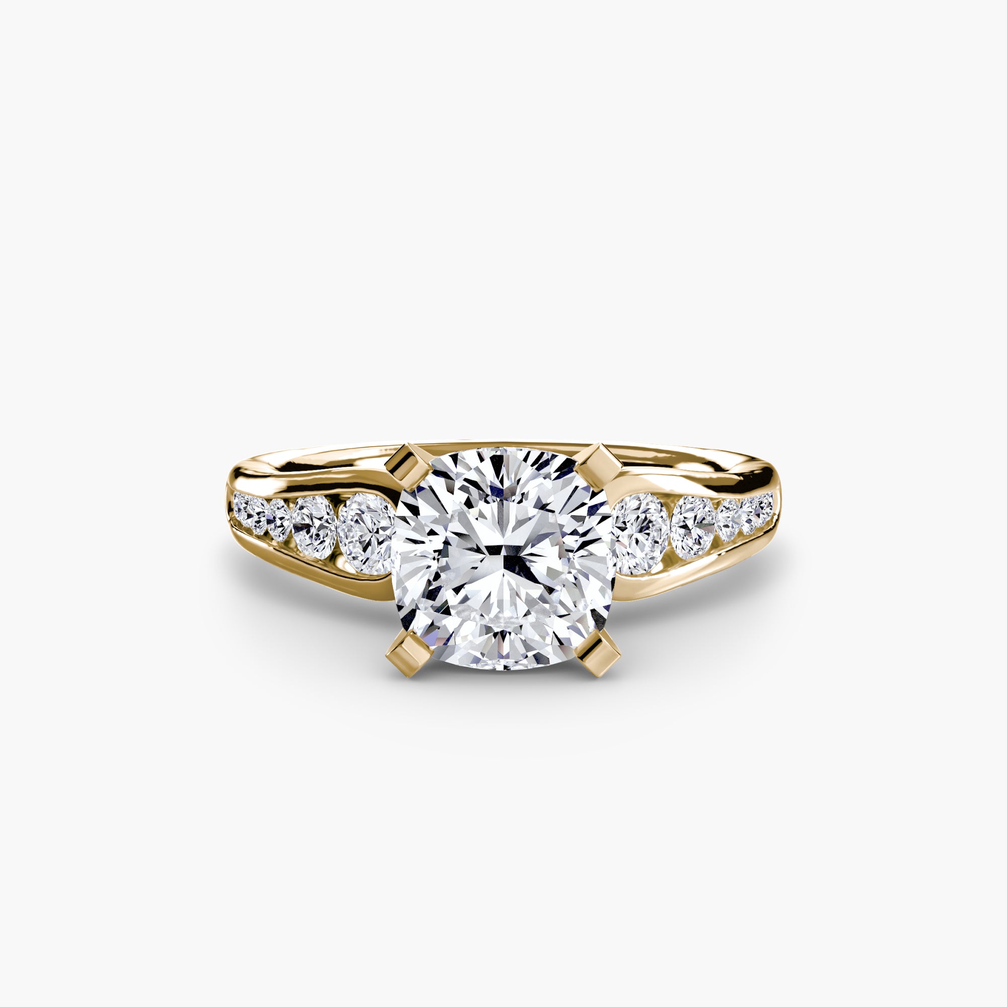 Tapered Pavé Solitaire Setting
