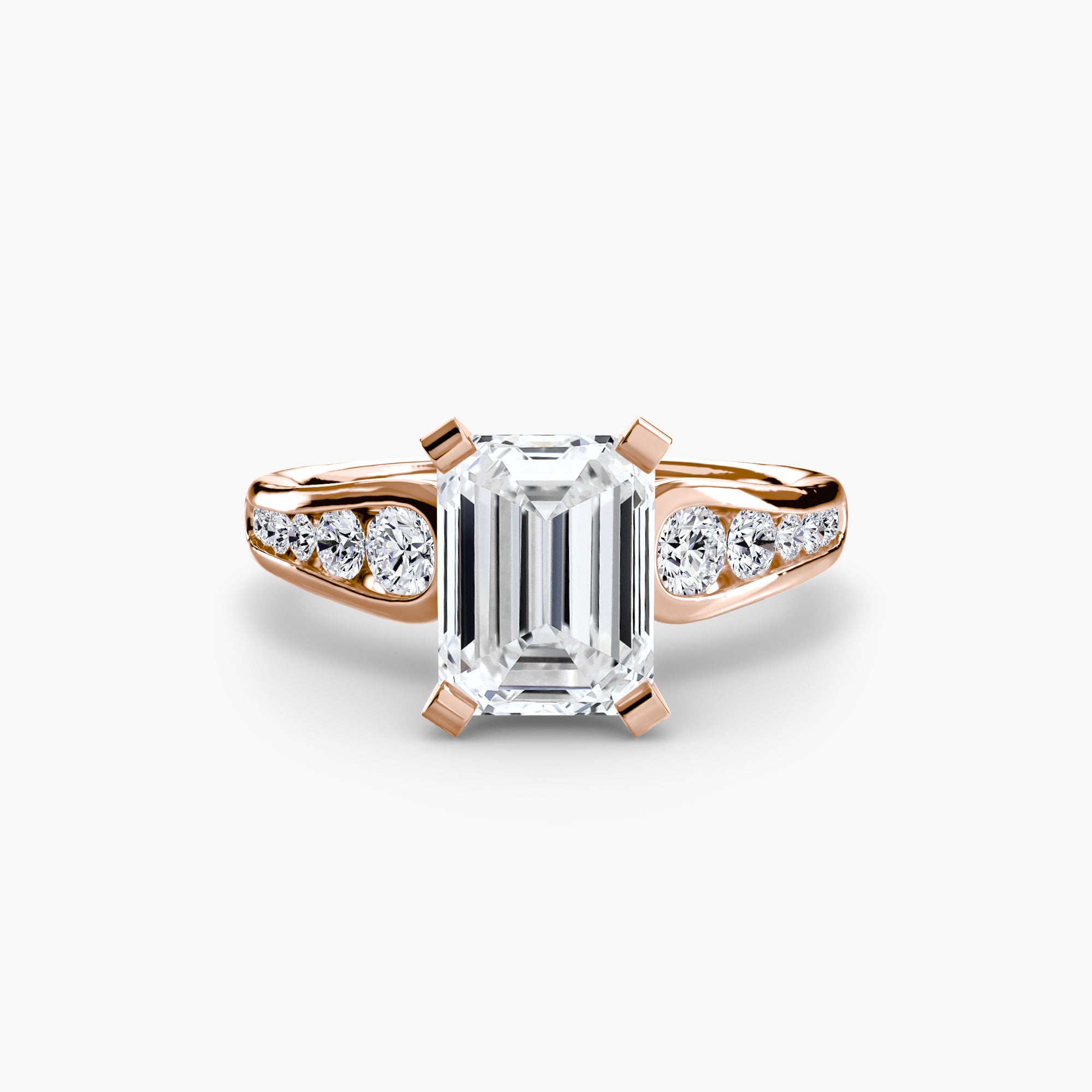 Tapered Pavé Solitaire Setting
