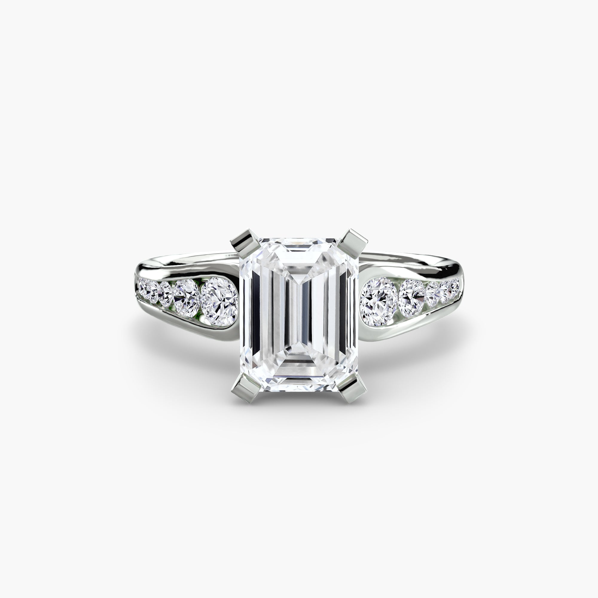 Tapered Pavé Solitaire Setting
