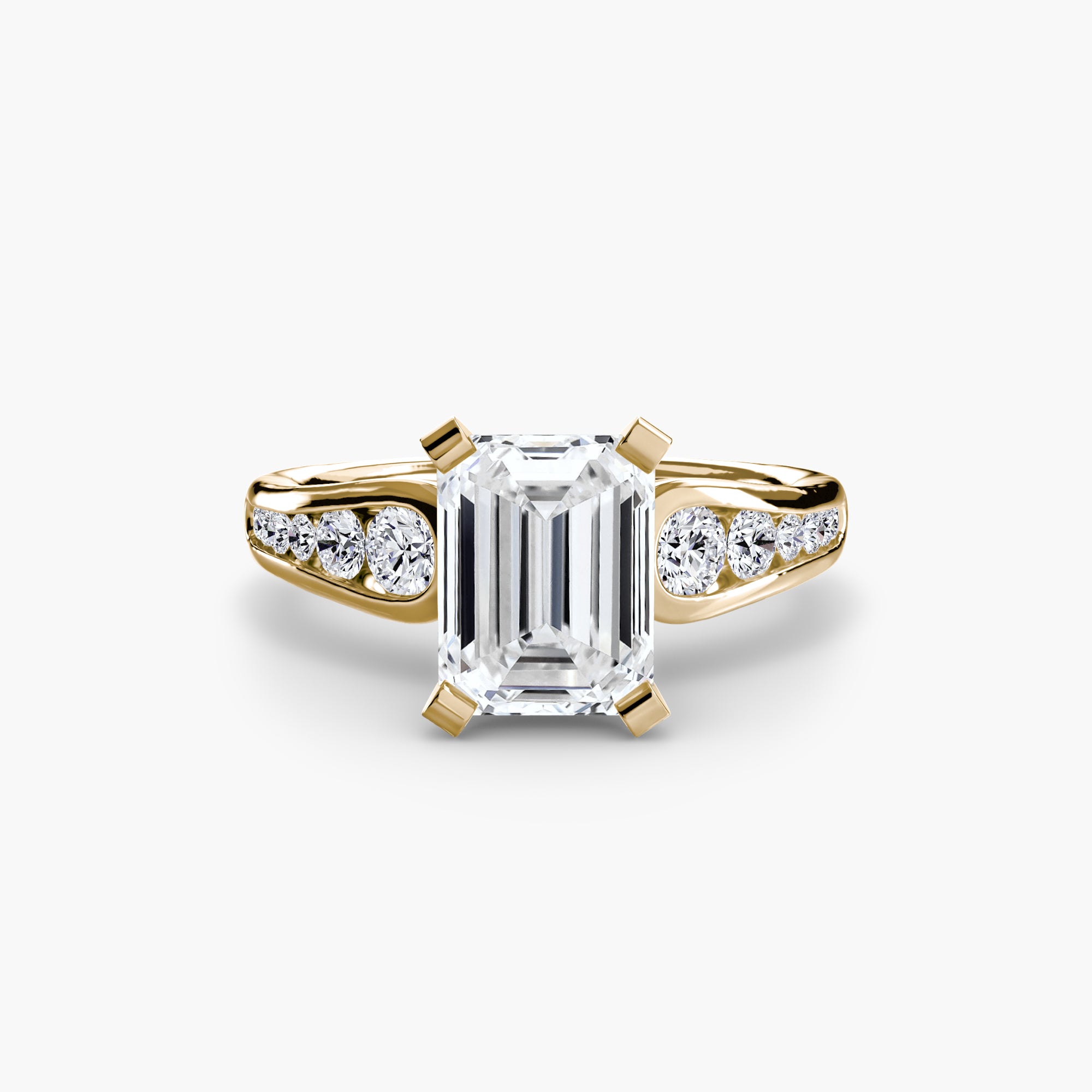 Tapered Pavé Solitaire Setting