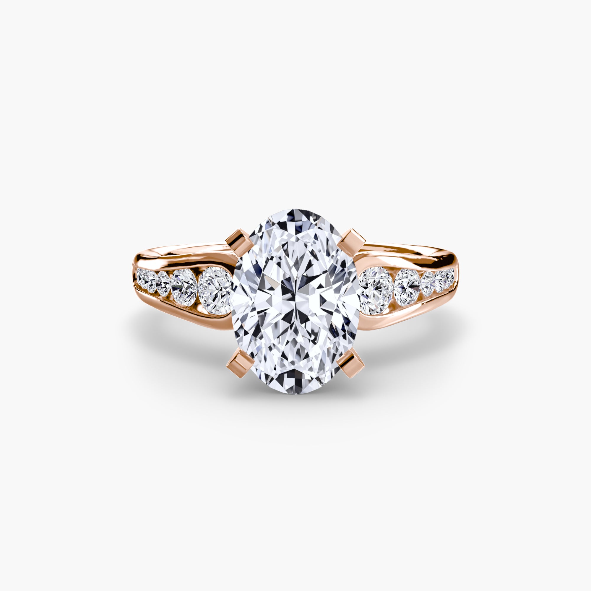 Tapered Pavé Solitaire Setting