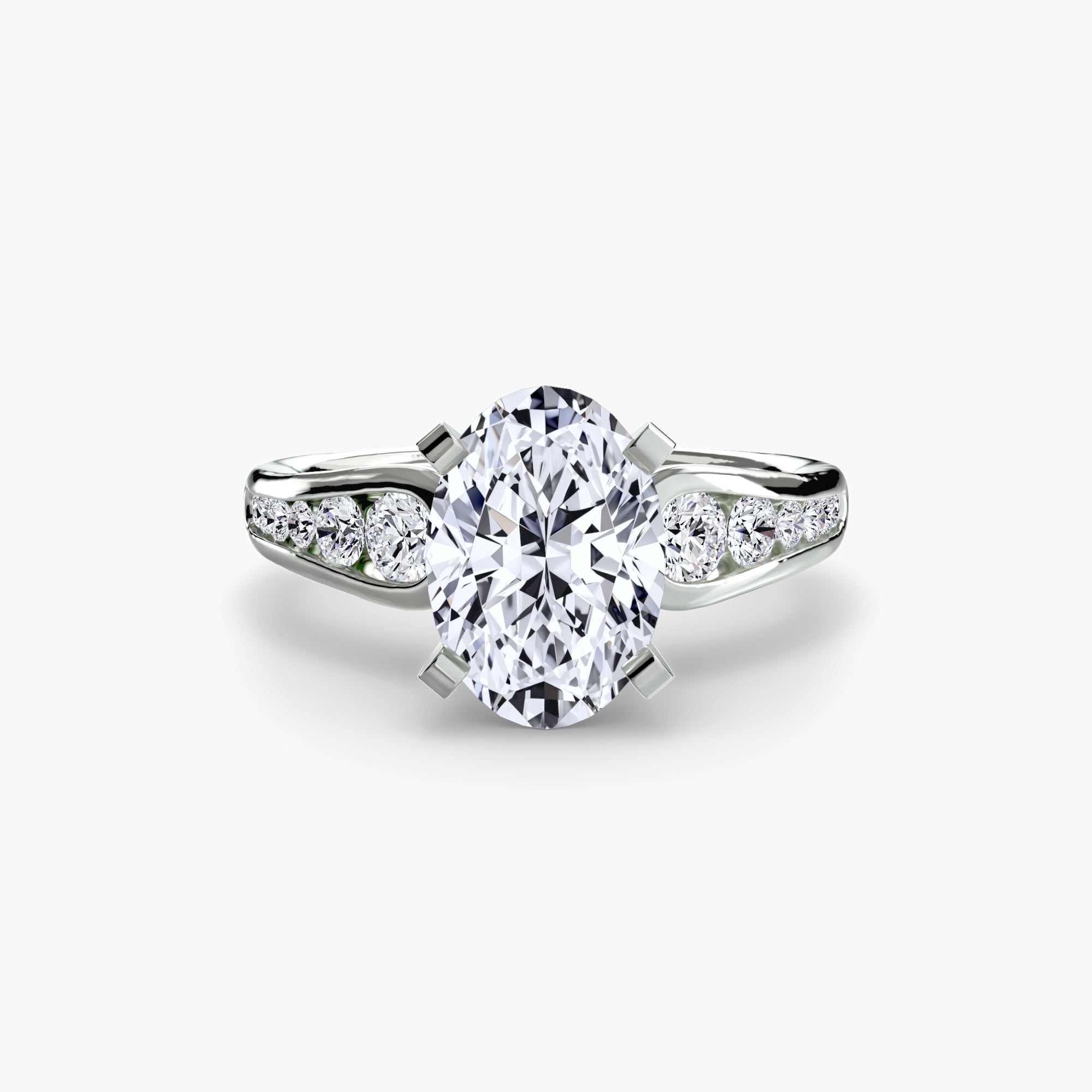 Tapered Pavé Solitaire Setting