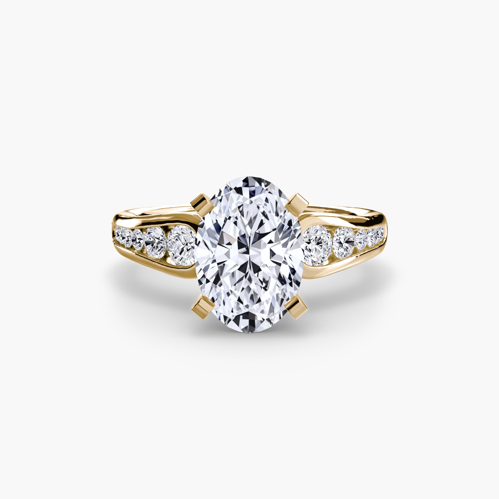 Tapered Pavé Solitaire Setting