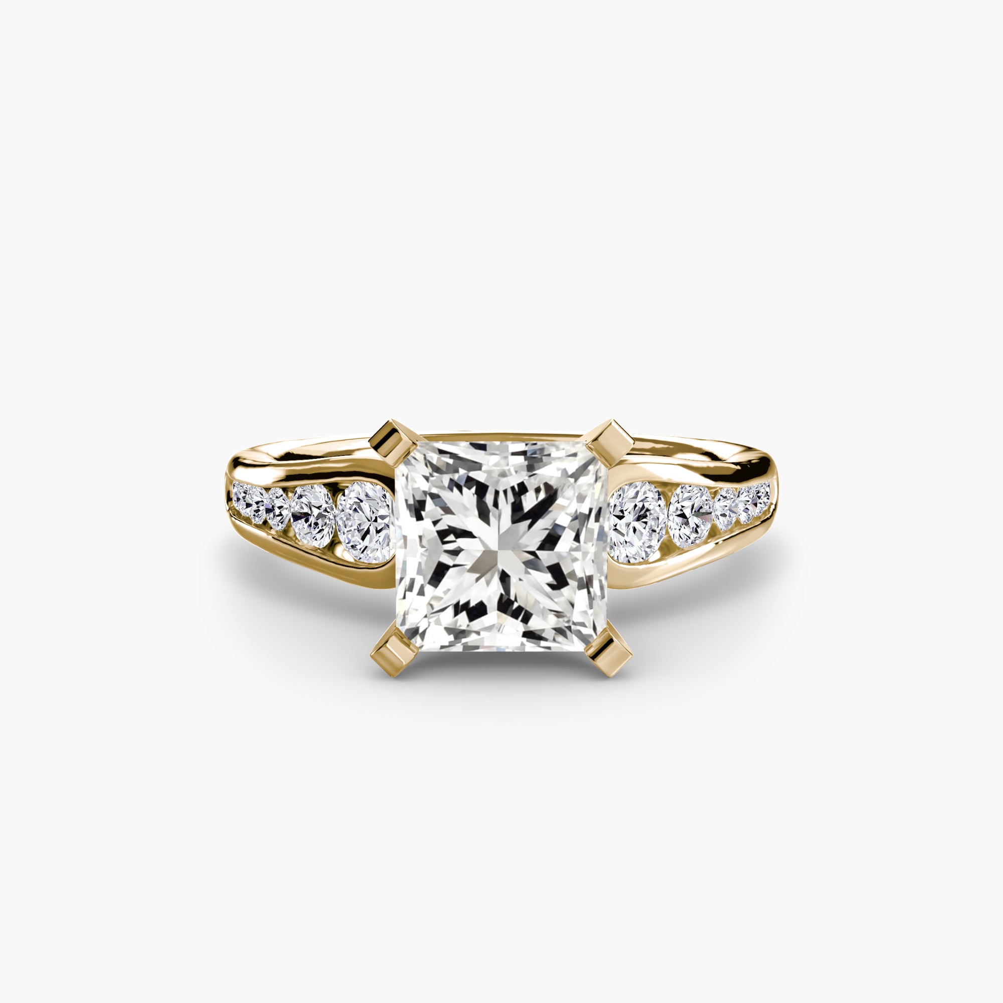 Tapered Pavé Solitaire Setting