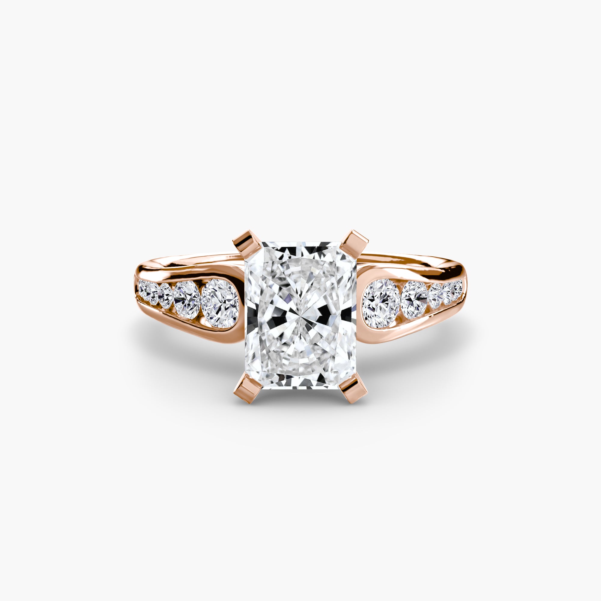 Tapered Pavé Solitaire Setting