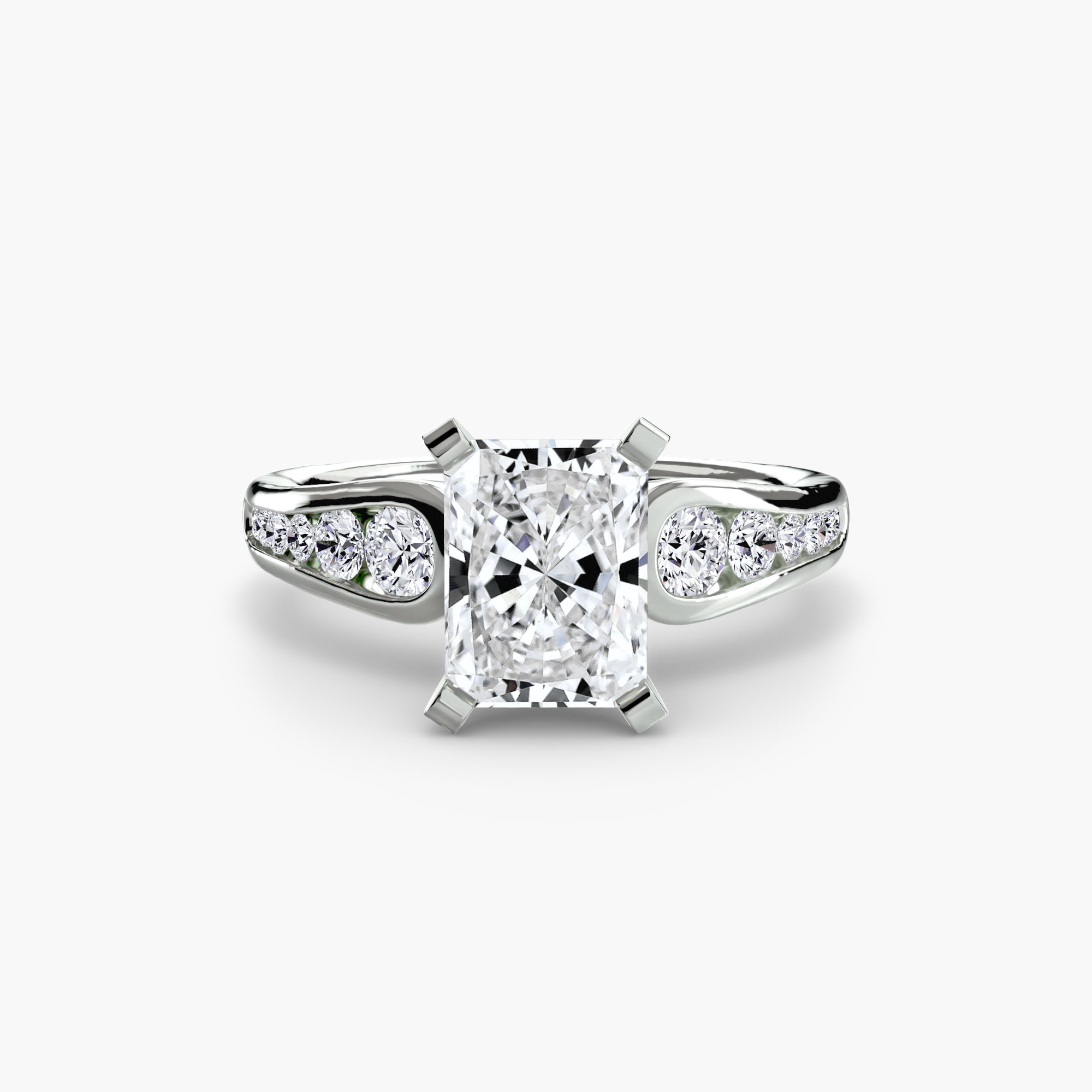 Tapered Pavé Solitaire Setting