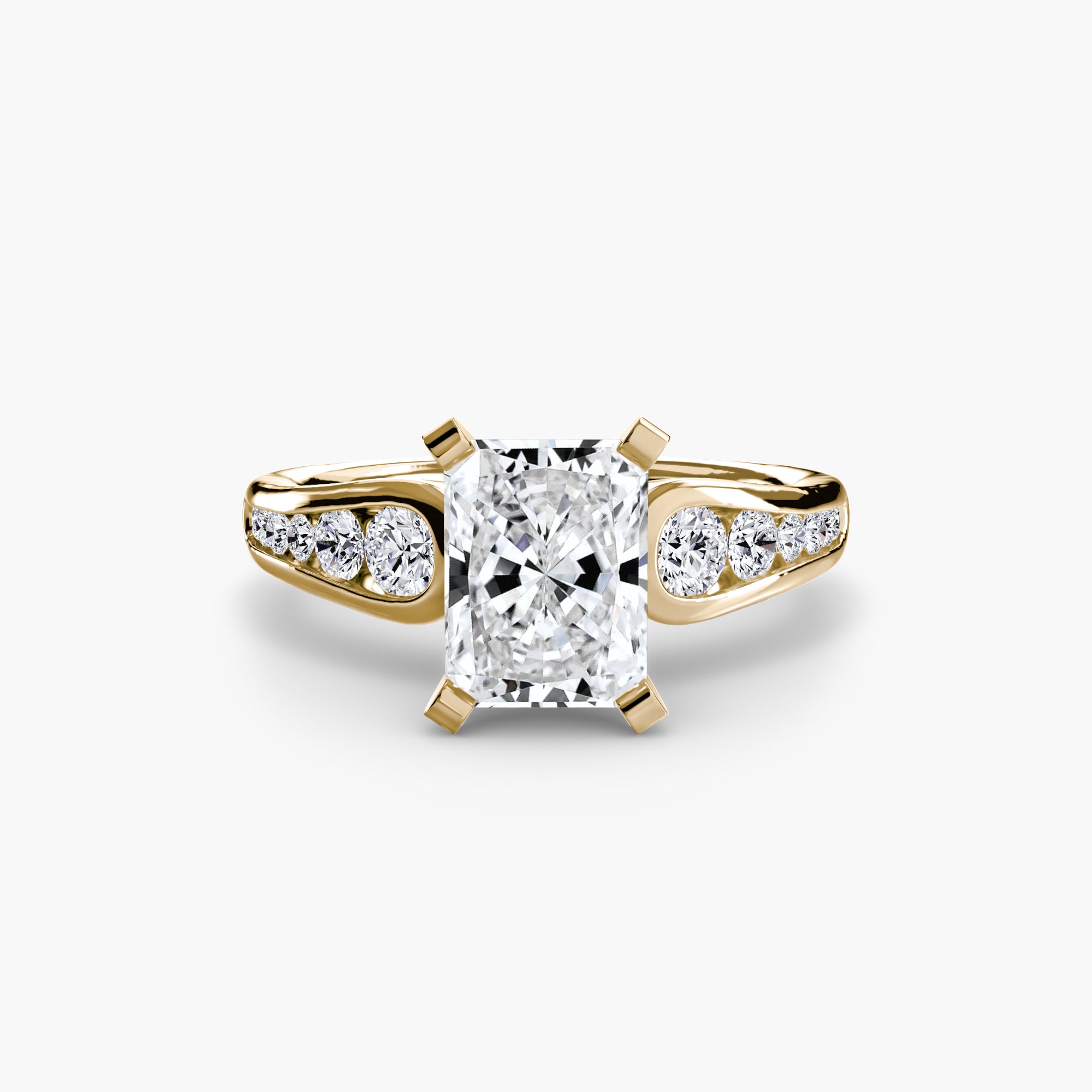 Tapered Pavé Solitaire Setting