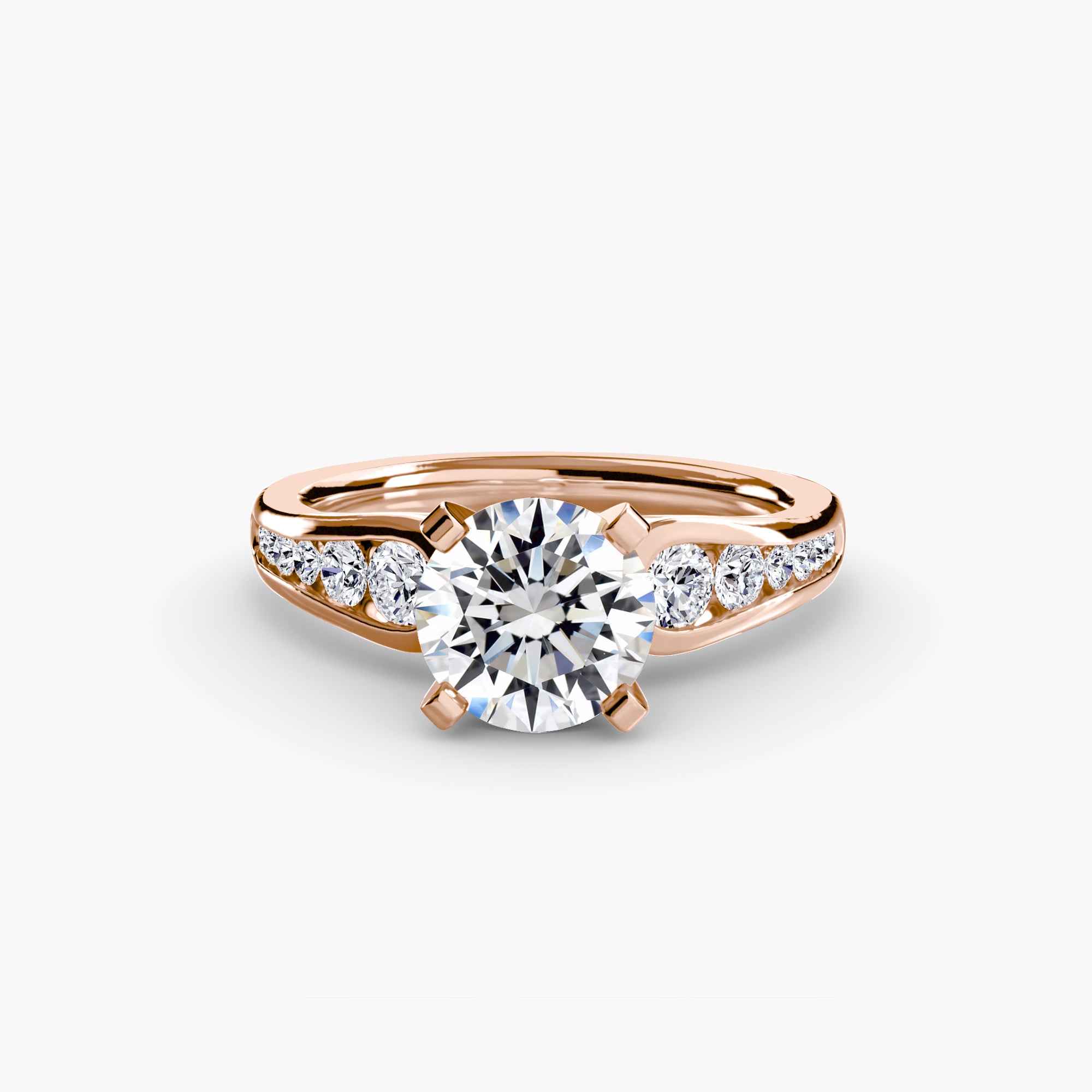 Tapered Pavé Solitaire Setting