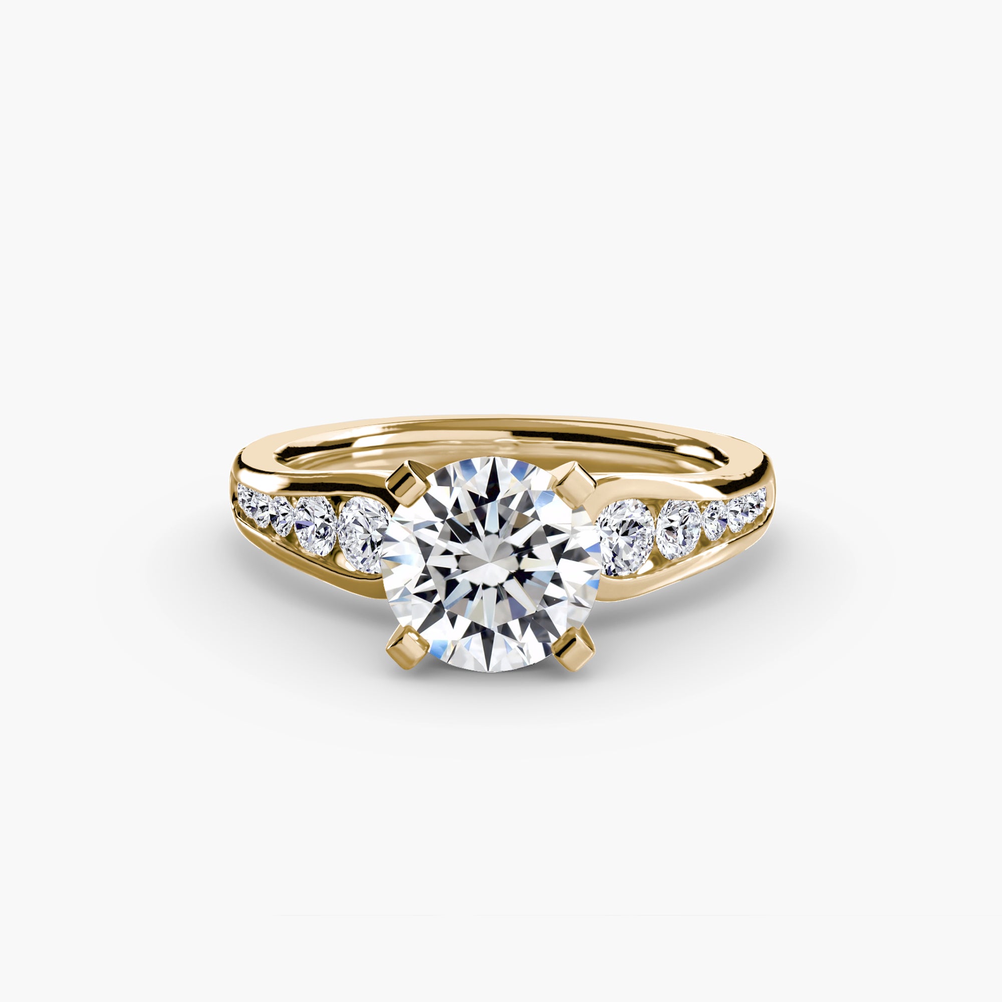 Tapered Pavé Solitaire Setting
