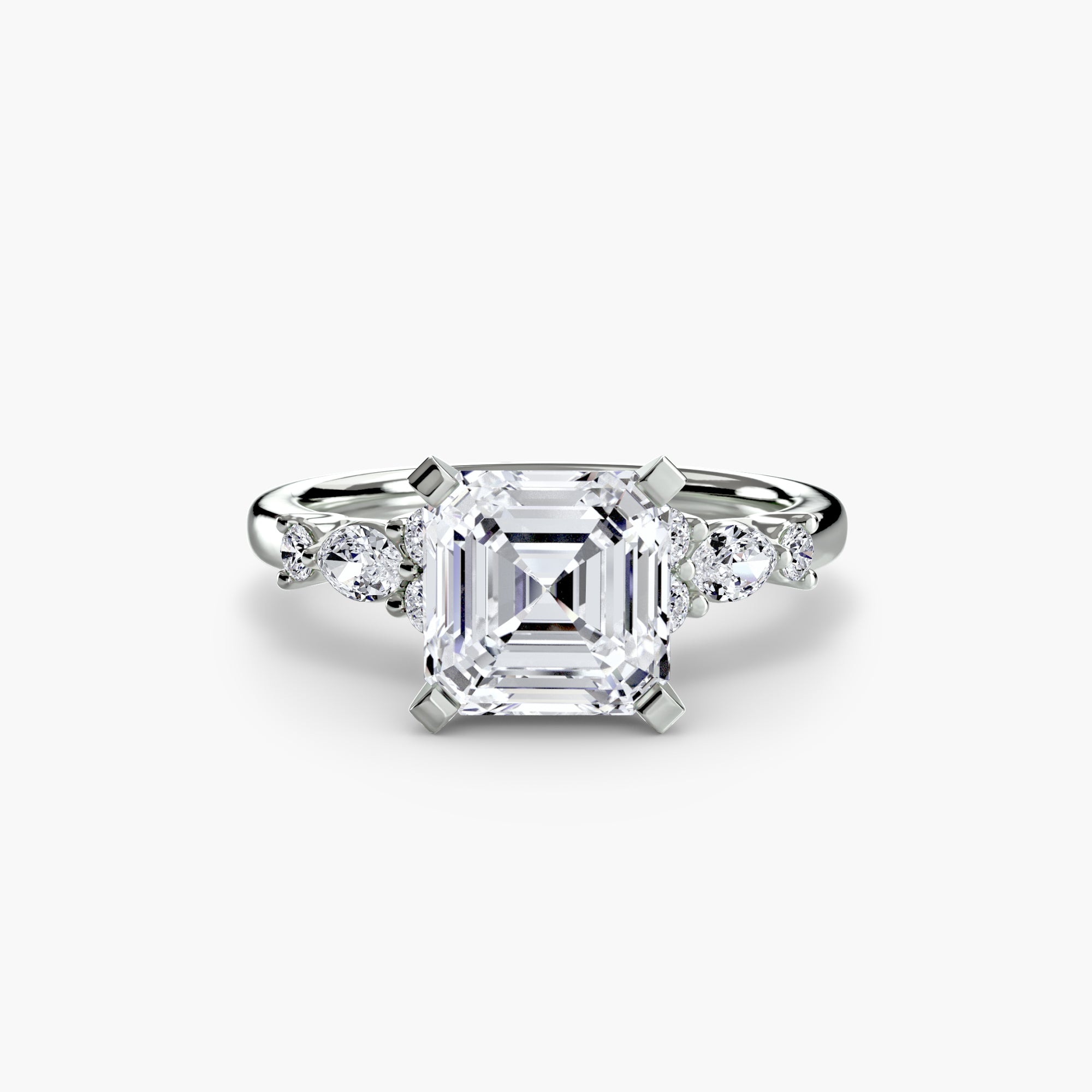 Floral Accent Solitaire Setting