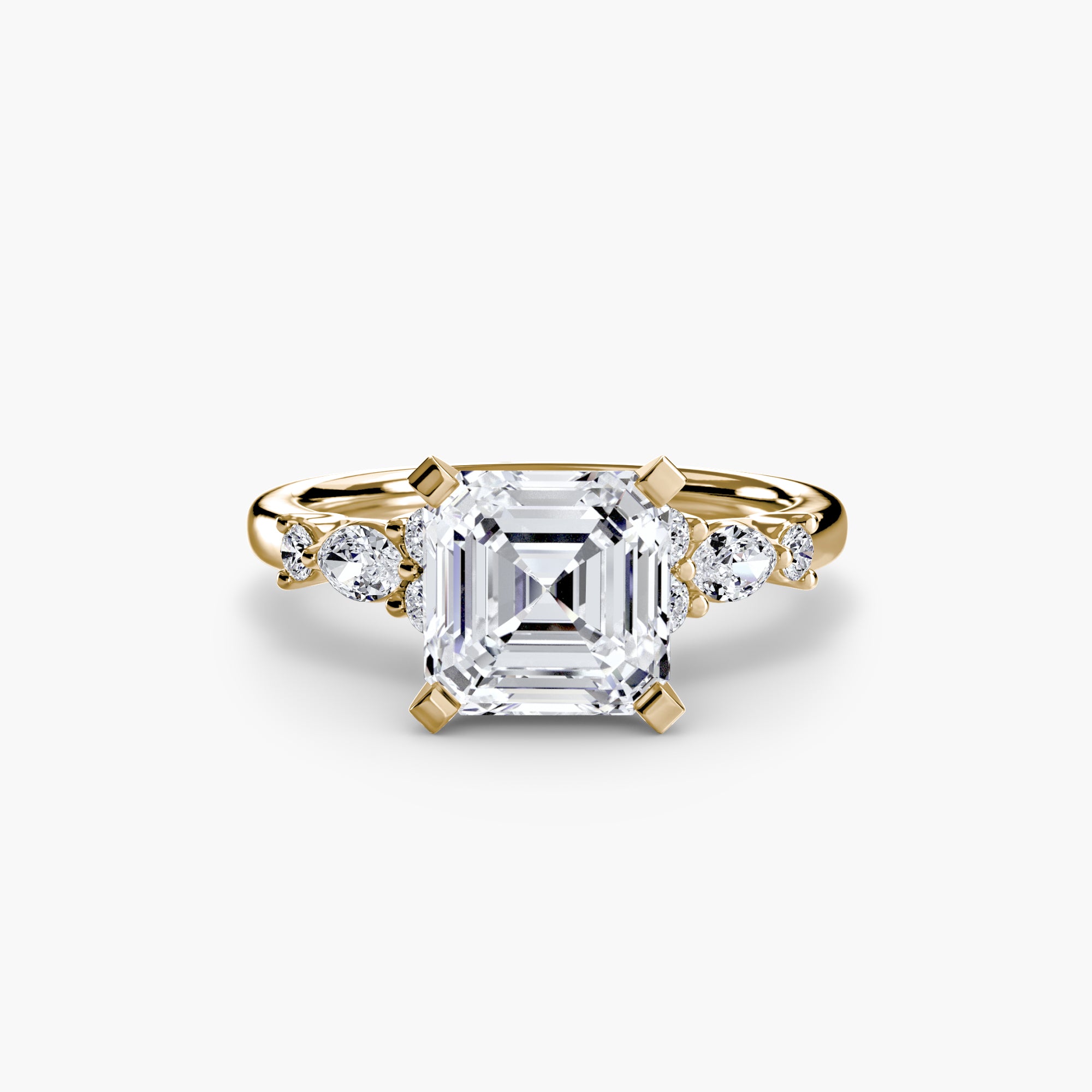 Floral Accent Solitaire Setting
