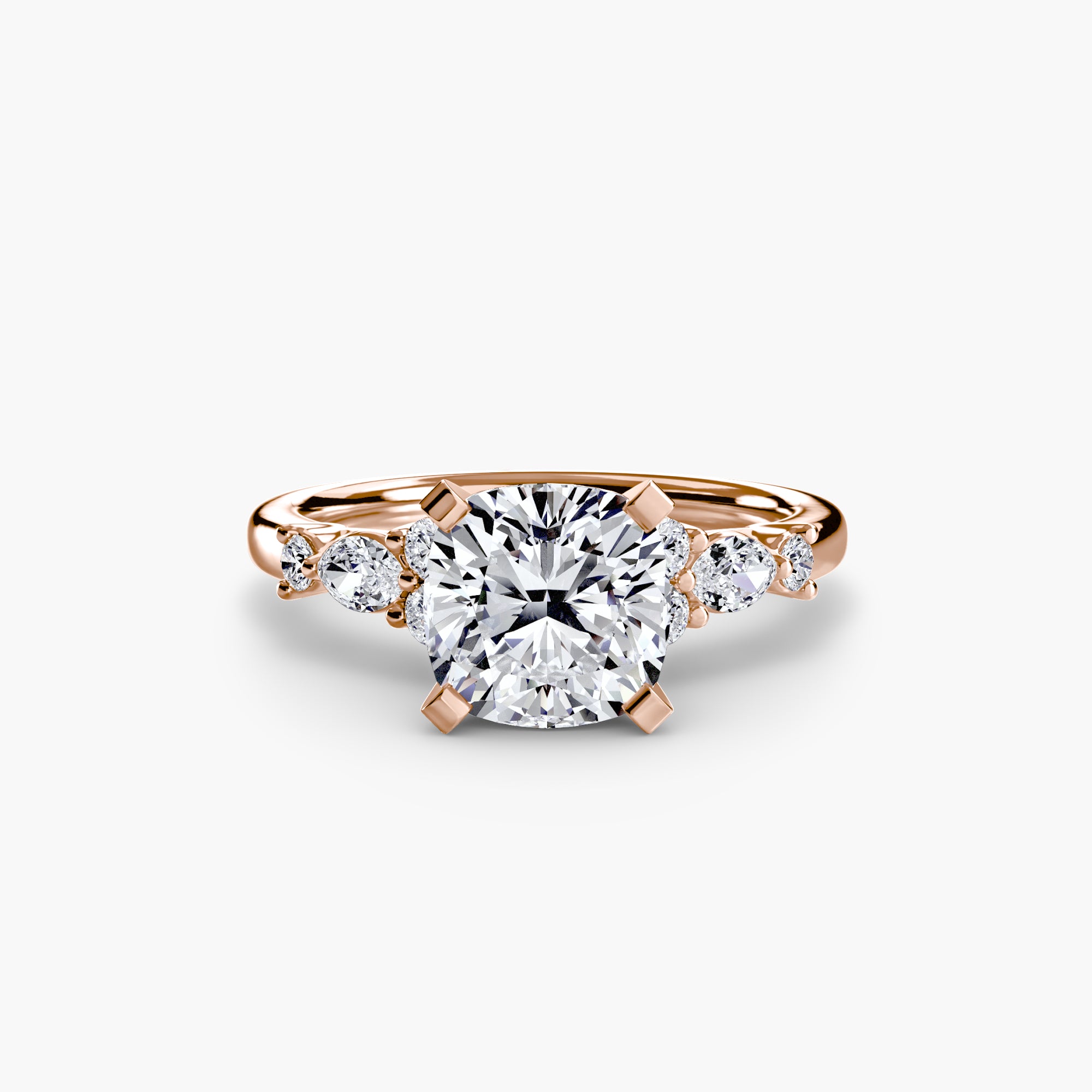 Floral Accent Solitaire Setting