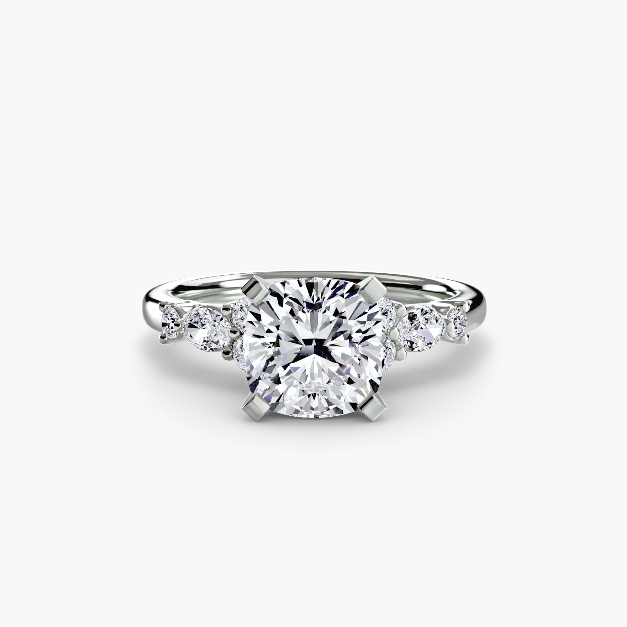 Floral Accent Solitaire Setting