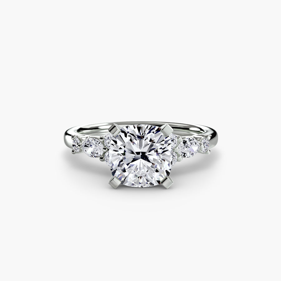 Floral Accent Solitaire Setting